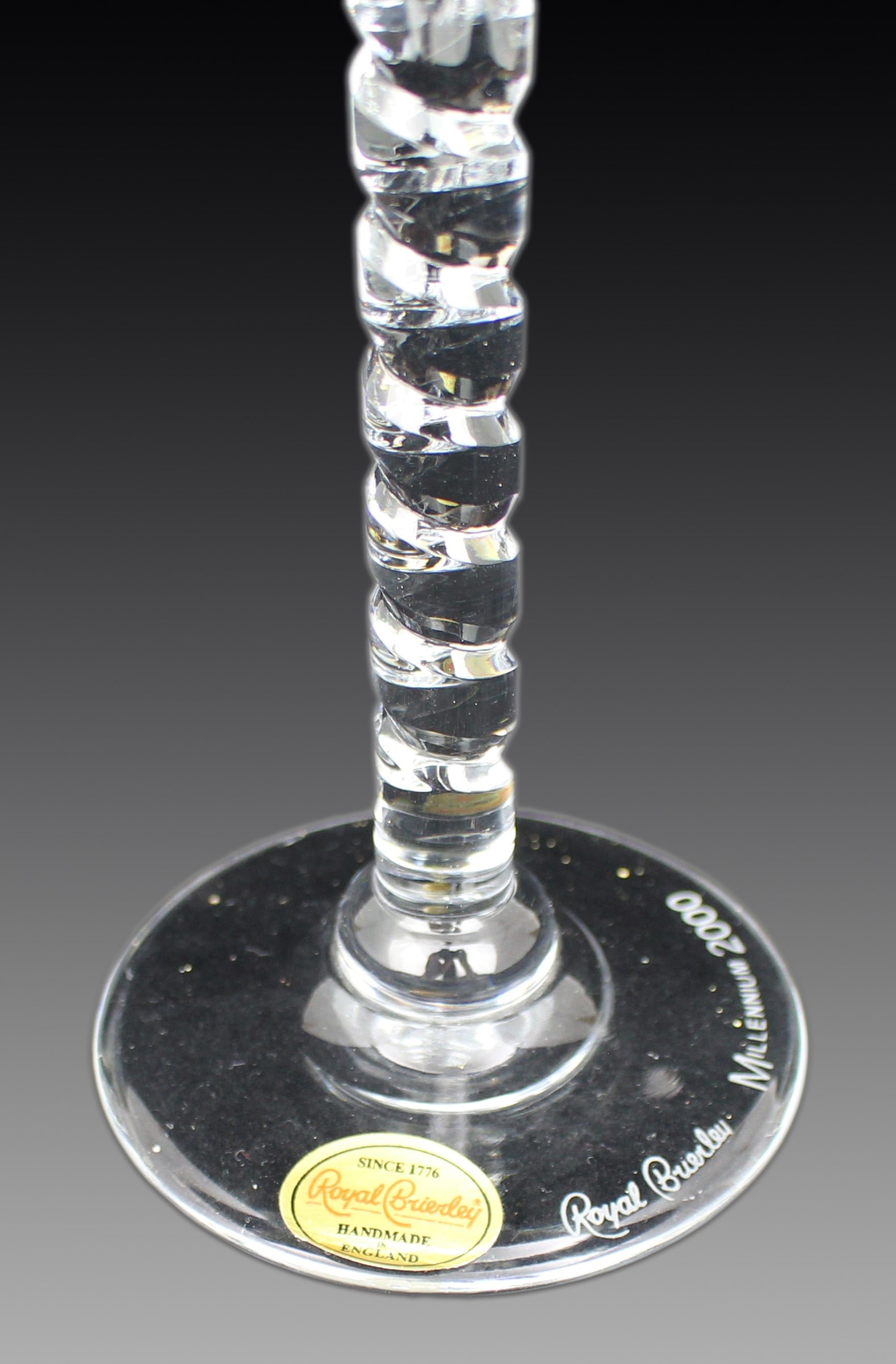 Set of 6 Fine Very Large Crystal Toasting Flutes - 8