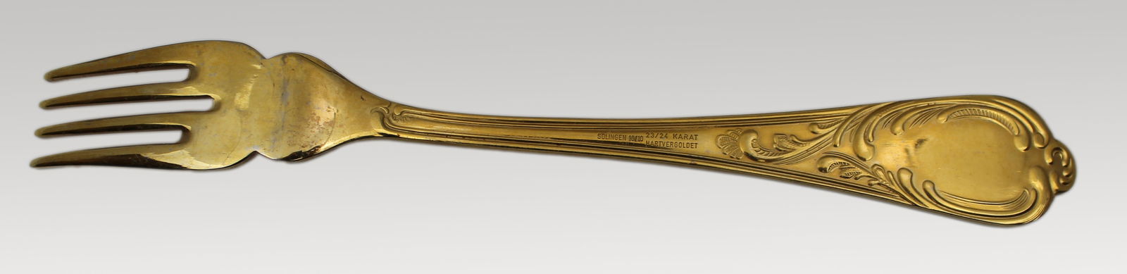 Vintage German Solingen Gold-Plated 12 Place Fish Flatware Canteen - 4