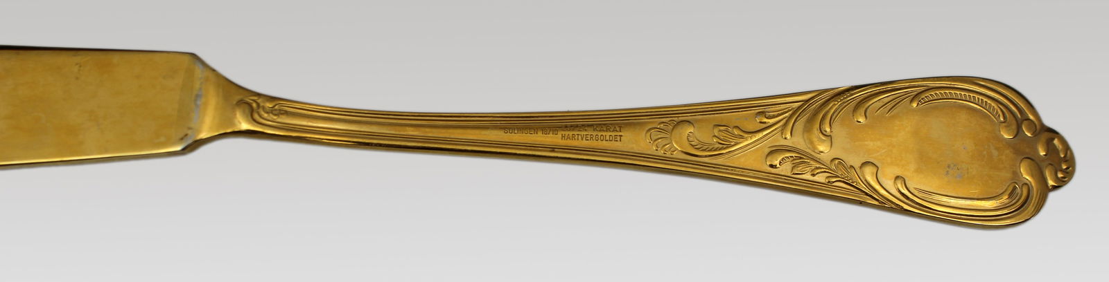 Vintage German Solingen Gold-Plated 12 Place Fish Flatware Canteen - 5