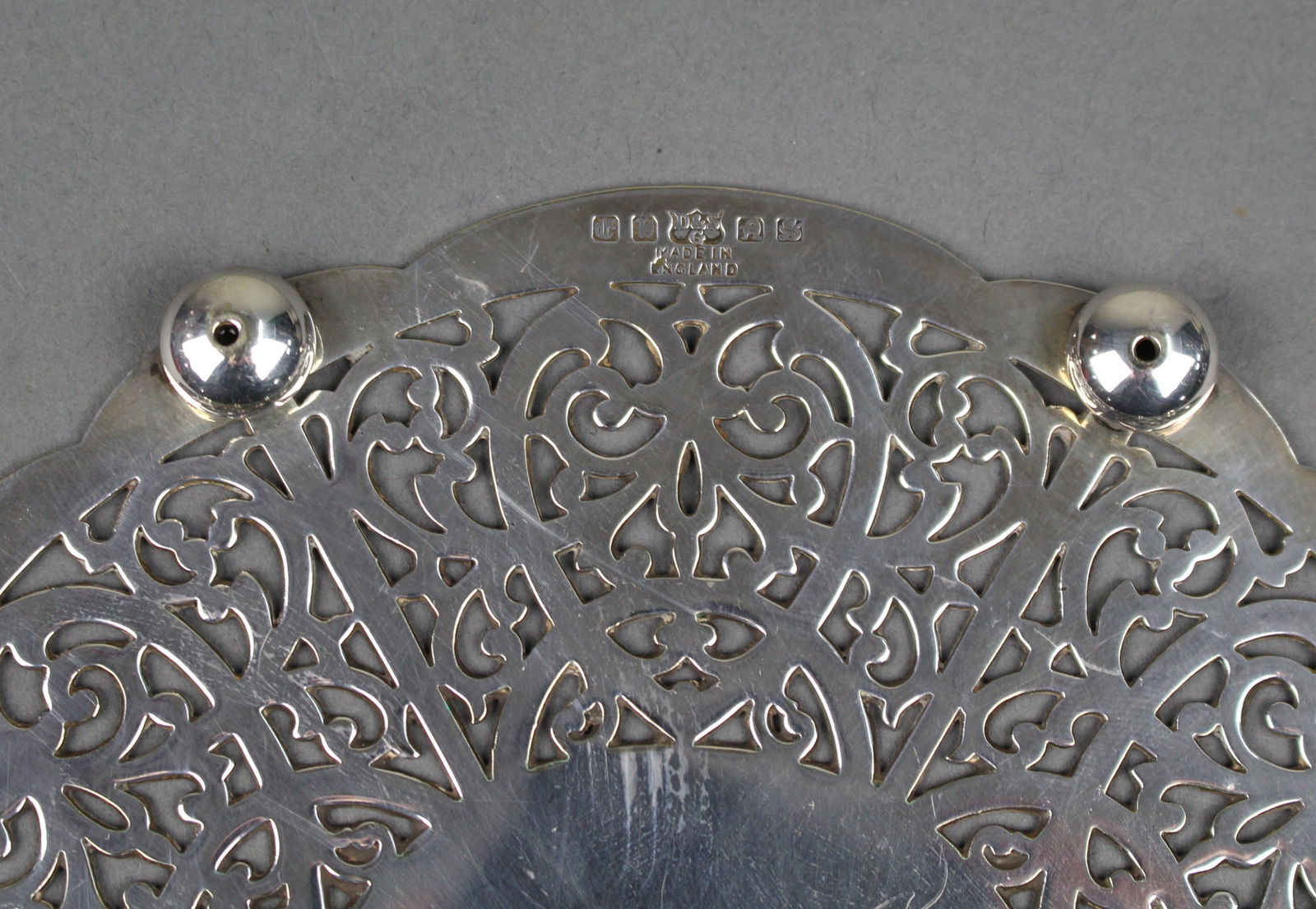 Silver Plated Footed Wine Coaster - 3