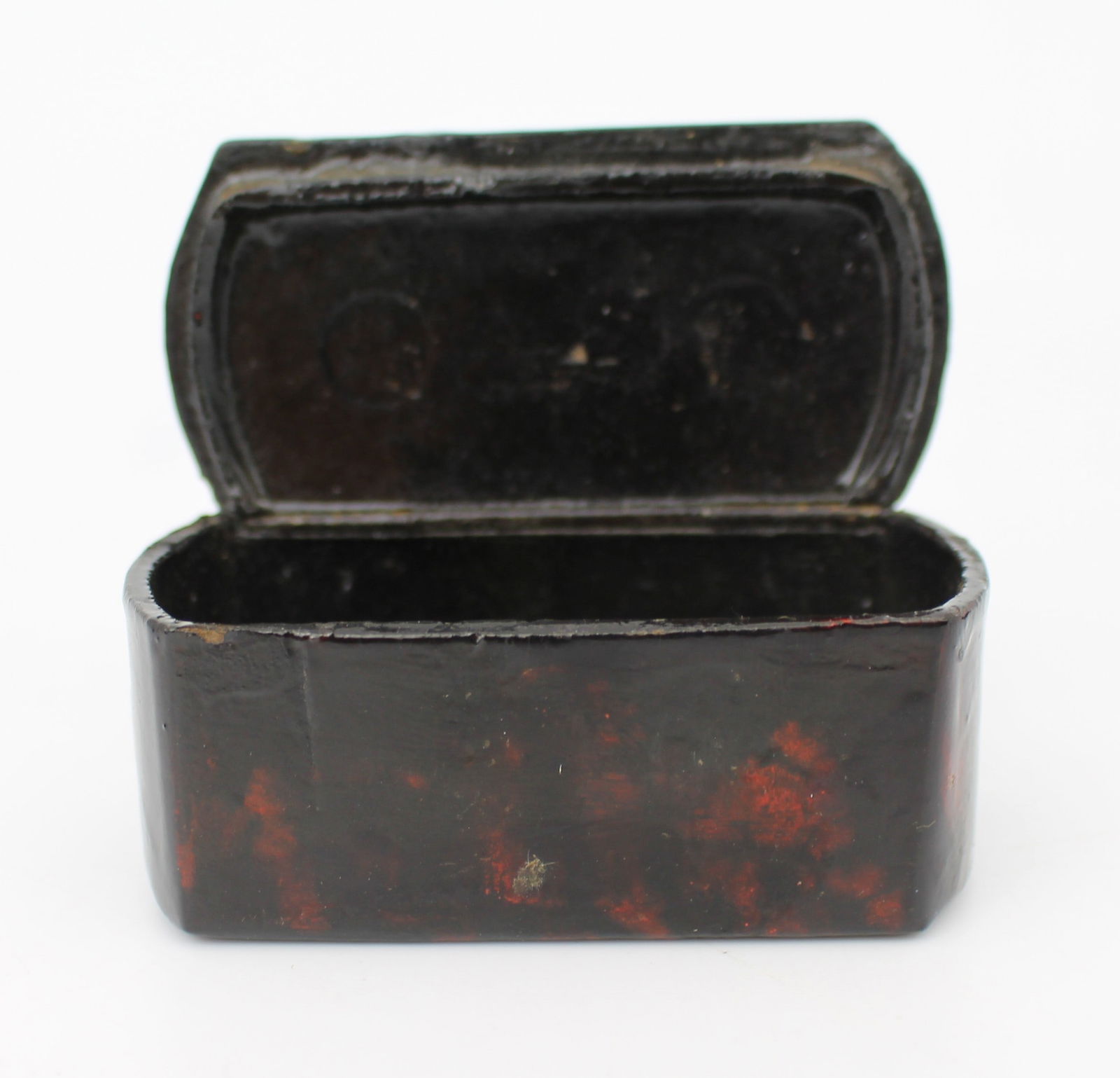 Early 19th Century Papier-Mâché Snuff Box with Silver Inlay, c.1820 - 3
