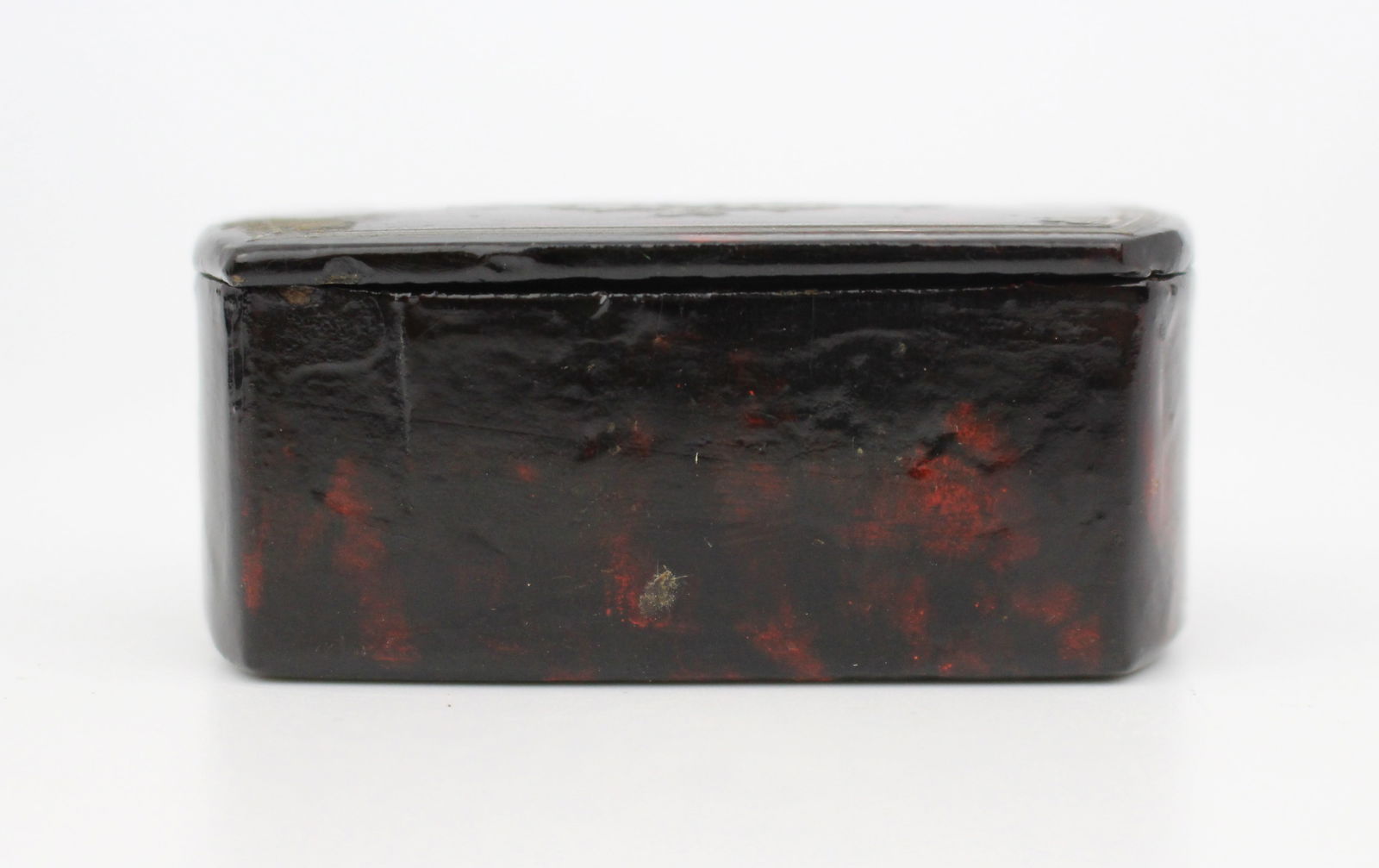 Early 19th Century Papier-Mâché Snuff Box with Silver Inlay, c.1820 - 4