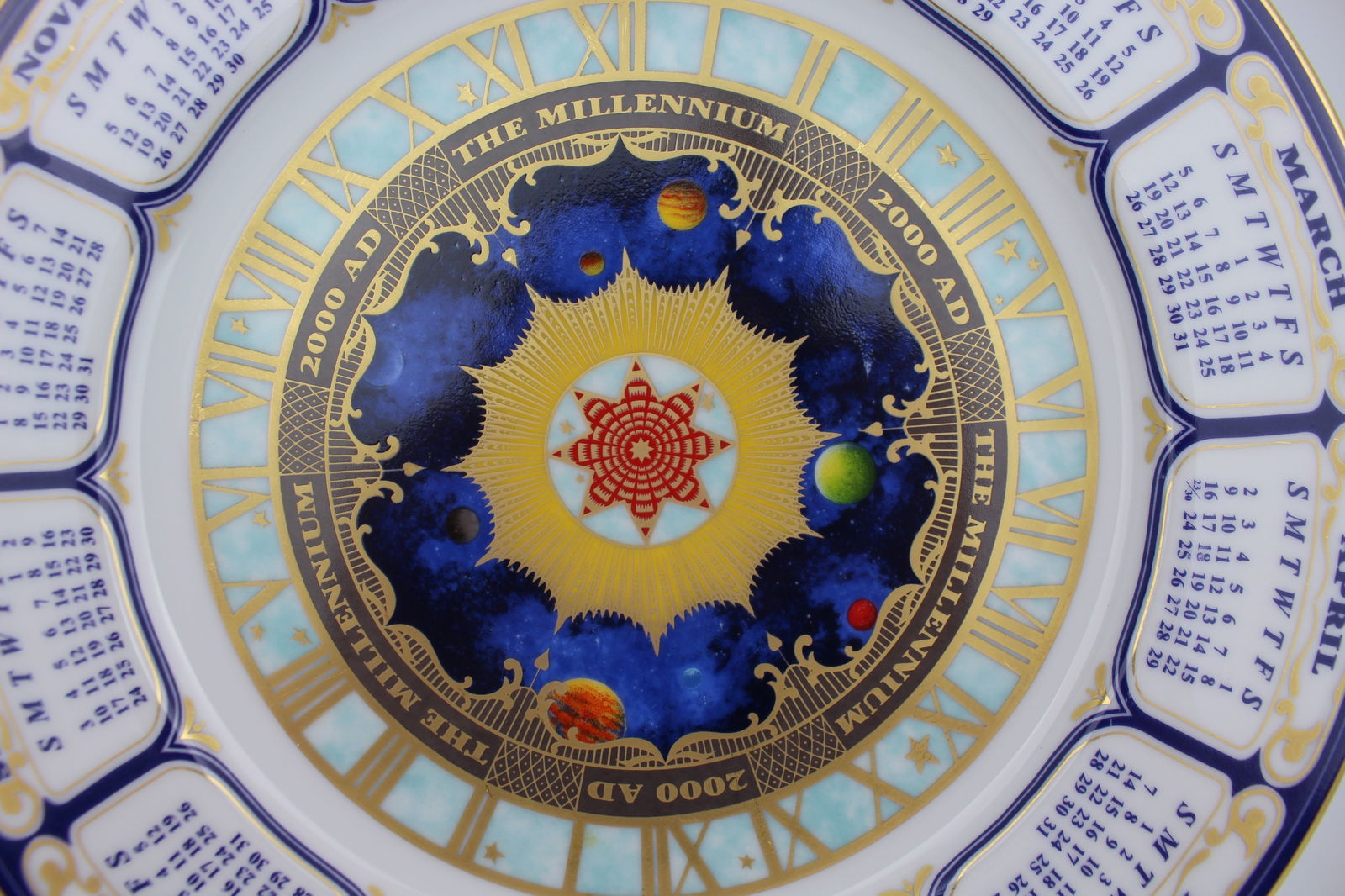 Royal Worcester Millennium Calendar Plate - 2
