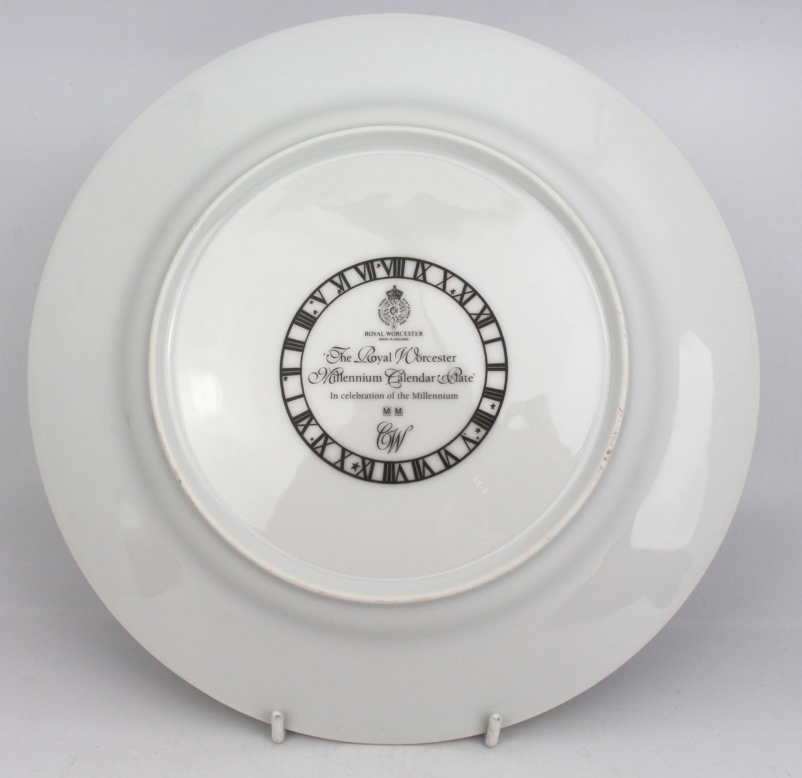 Royal Worcester Millennium Calendar Plate - 3