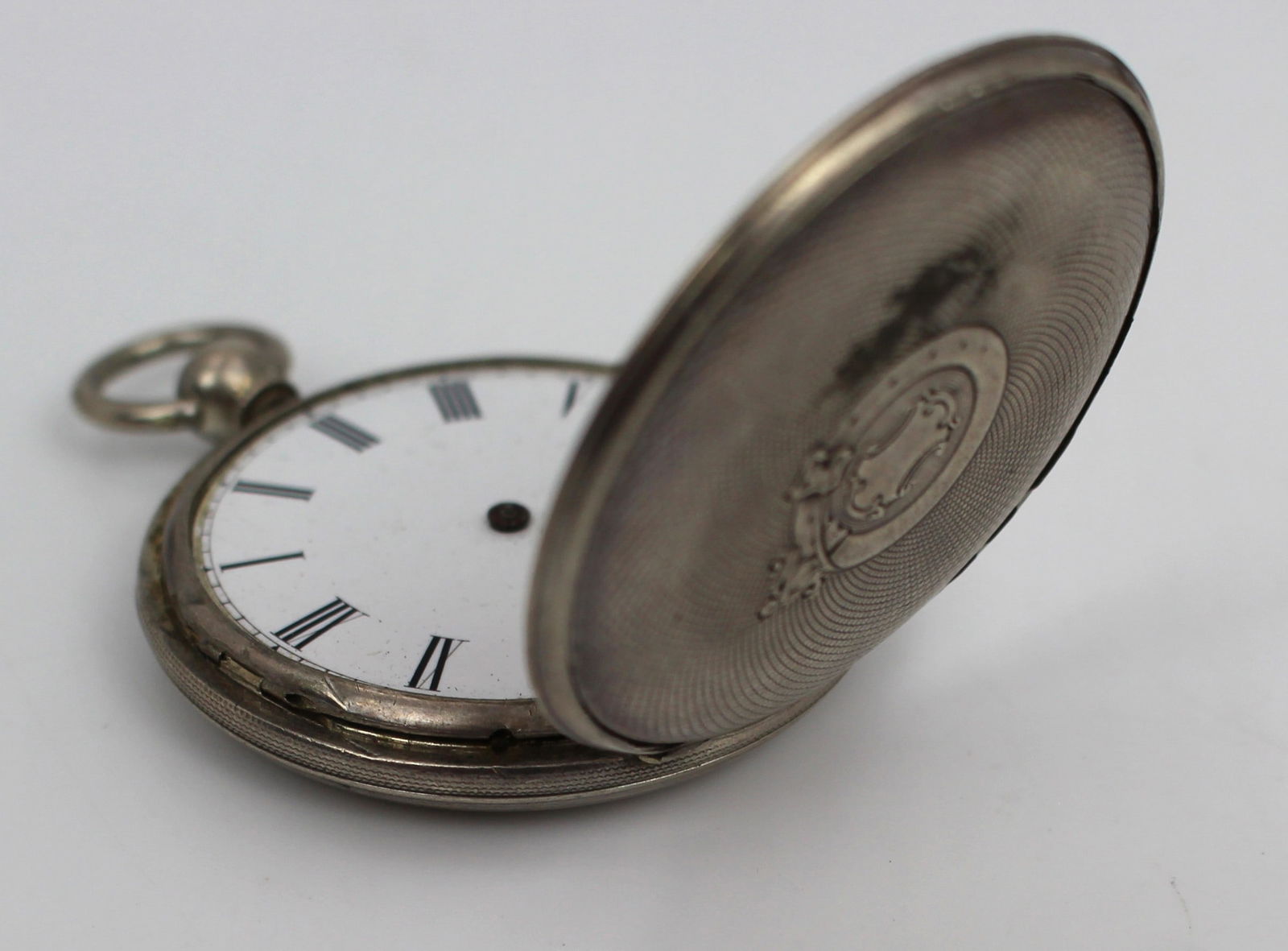 Antique Silver Pocket Watch – Key-Wind Open Face Case - 3