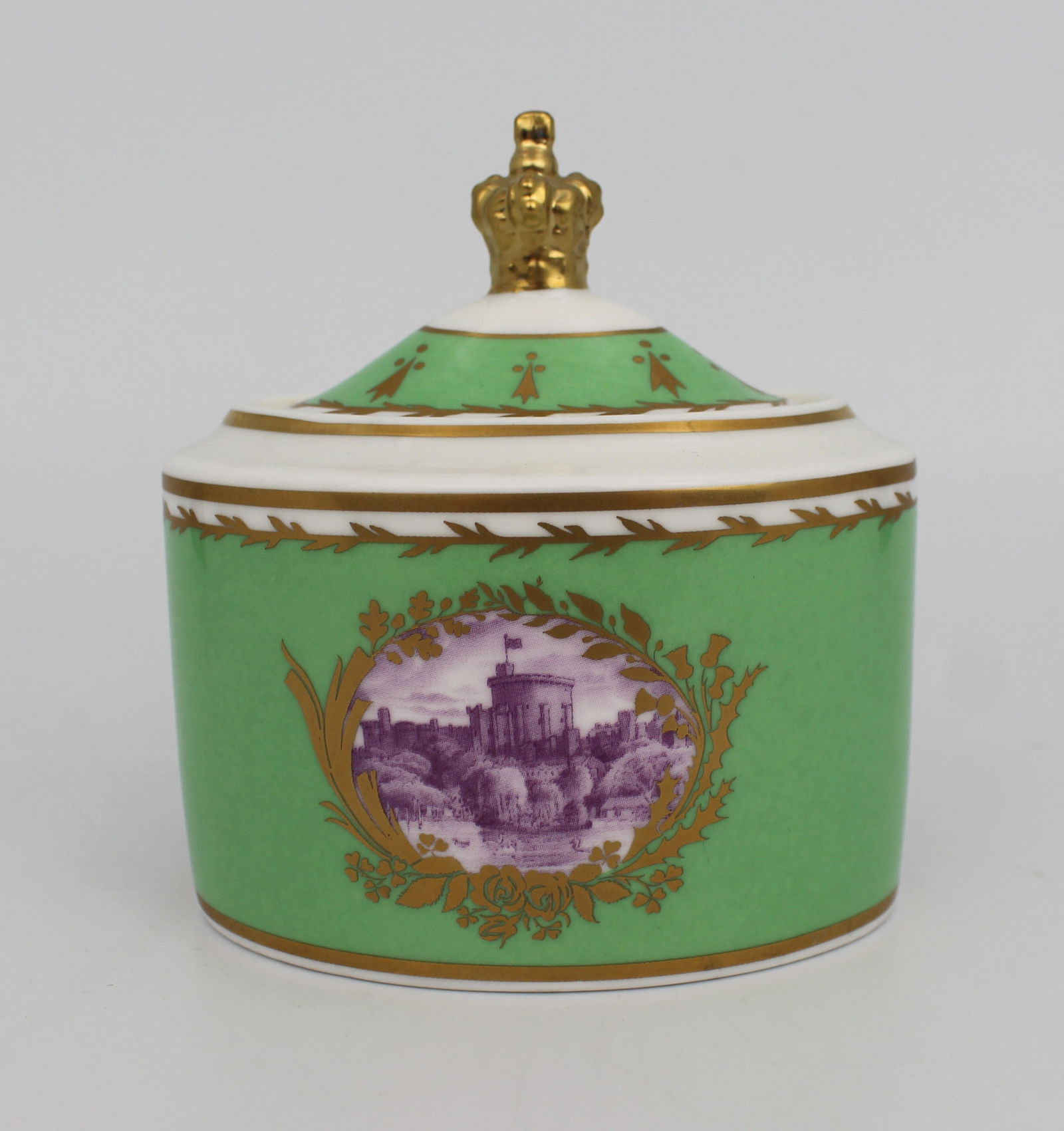 Royal Collection Windsor Castle Lidded Pot - 4