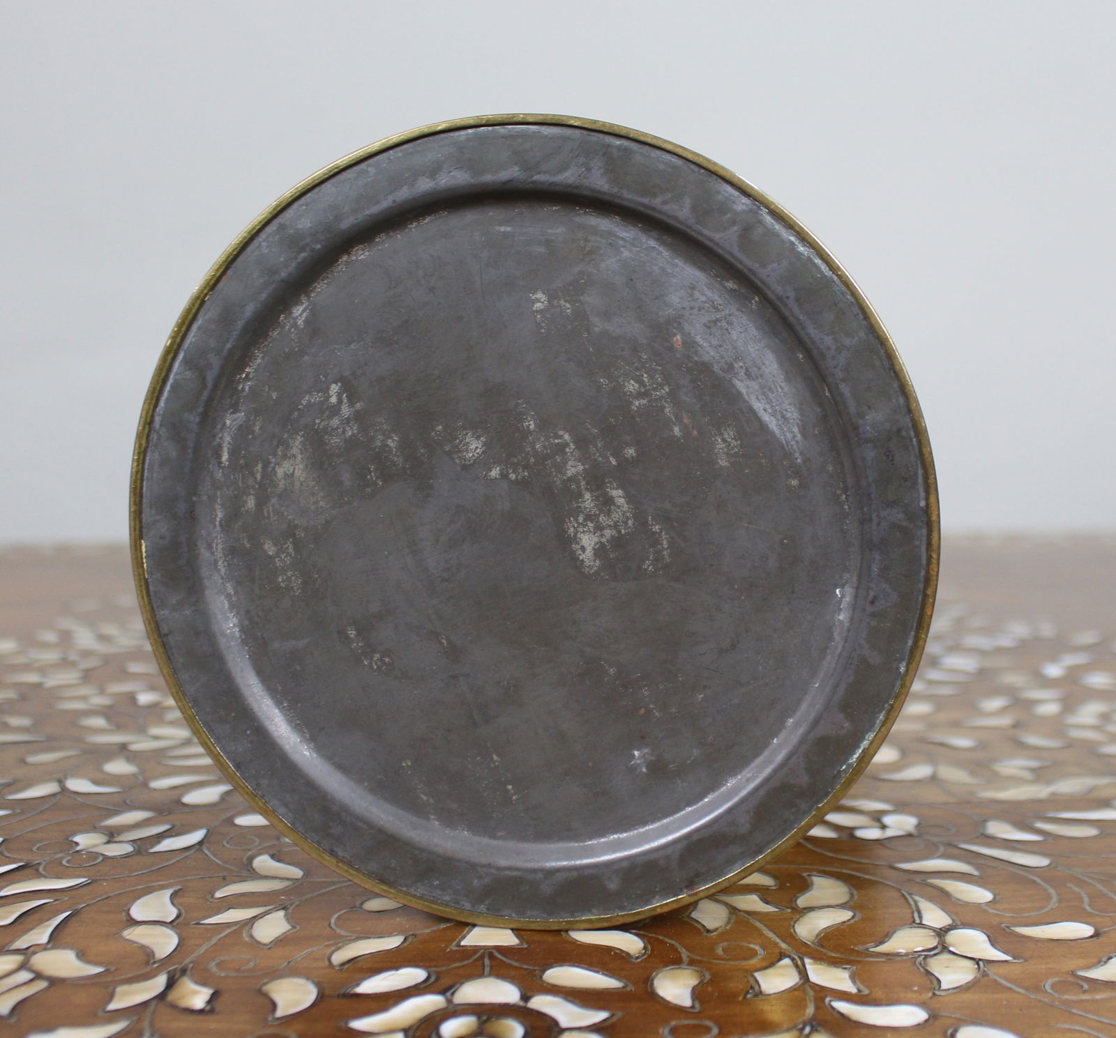 Antique English Brass Oil Lamp – Union Metal Works, c.1910 - 8