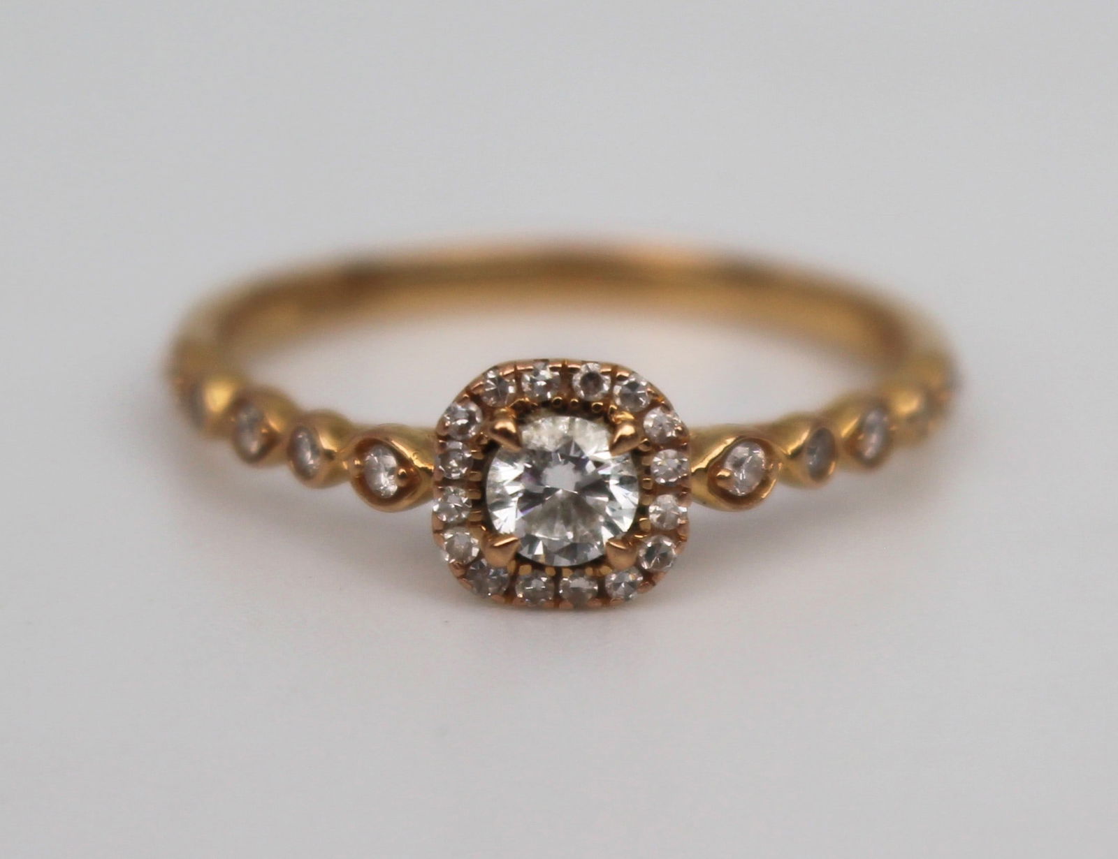 18ct Rose Gold 0.40 Carat Diamond Ring (1 of 4)