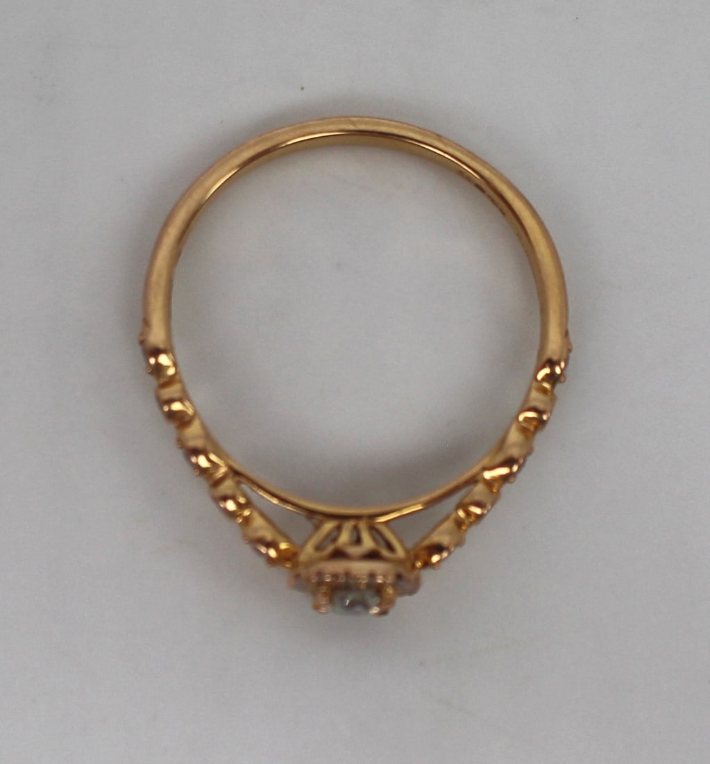 18ct Rose Gold 0.40 Carat Diamond Ring - 3