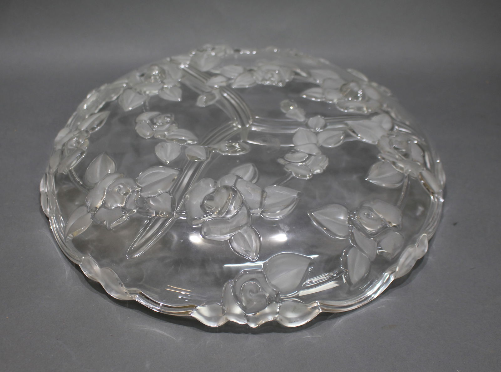 Large Crystal Vintage Italian Hors d'oeuvres Plate - 3