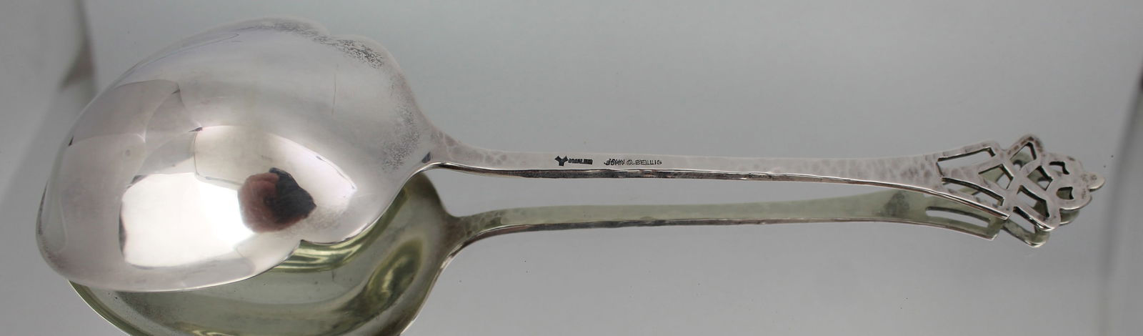 Arts & Crafts Sterling Silver Spoon – John O. Bellis, San Francisco c.1900–1920 - 5
