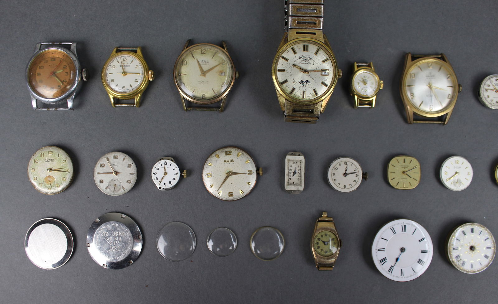 Collection of Antique & Vintage Watch Movements Parts - 2