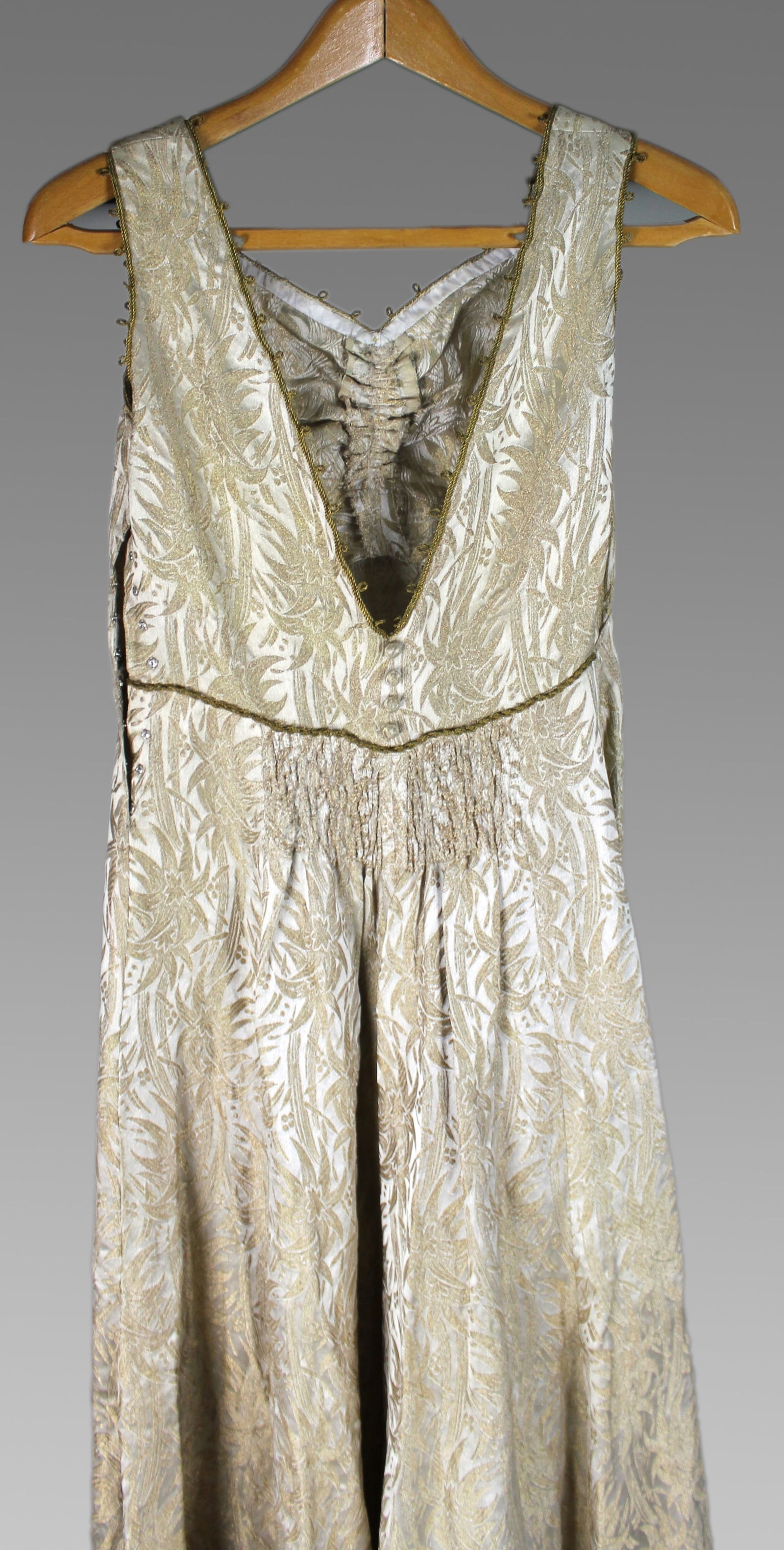 Edwardian Silk Brocade Dress - 2