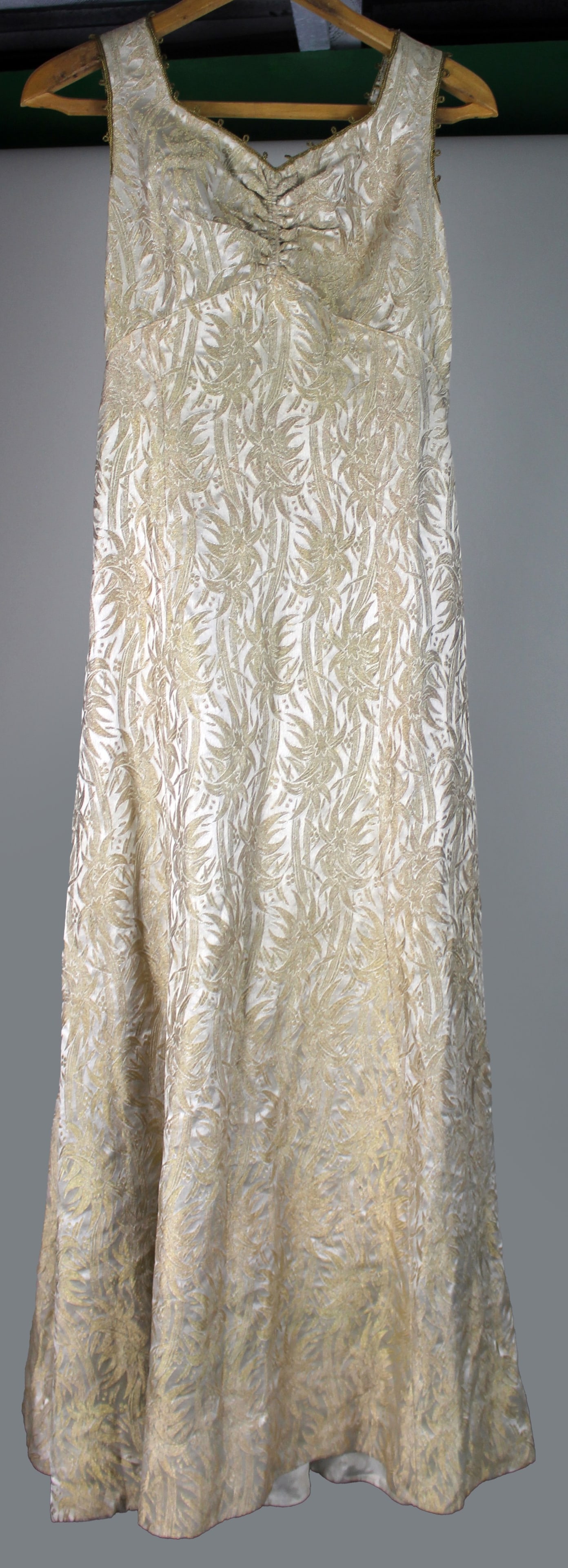 Edwardian Silk Brocade Dress - 3