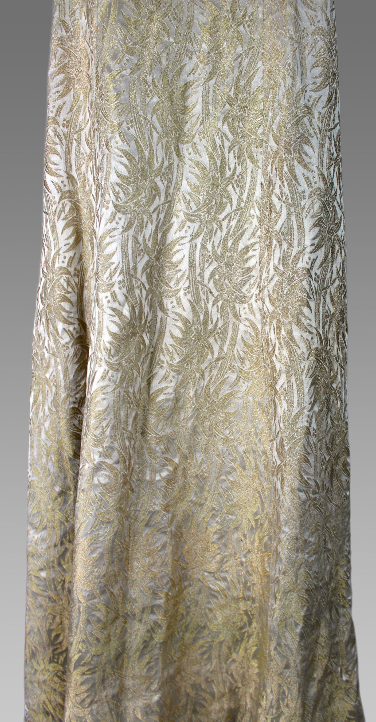 Edwardian Silk Brocade Dress - 4