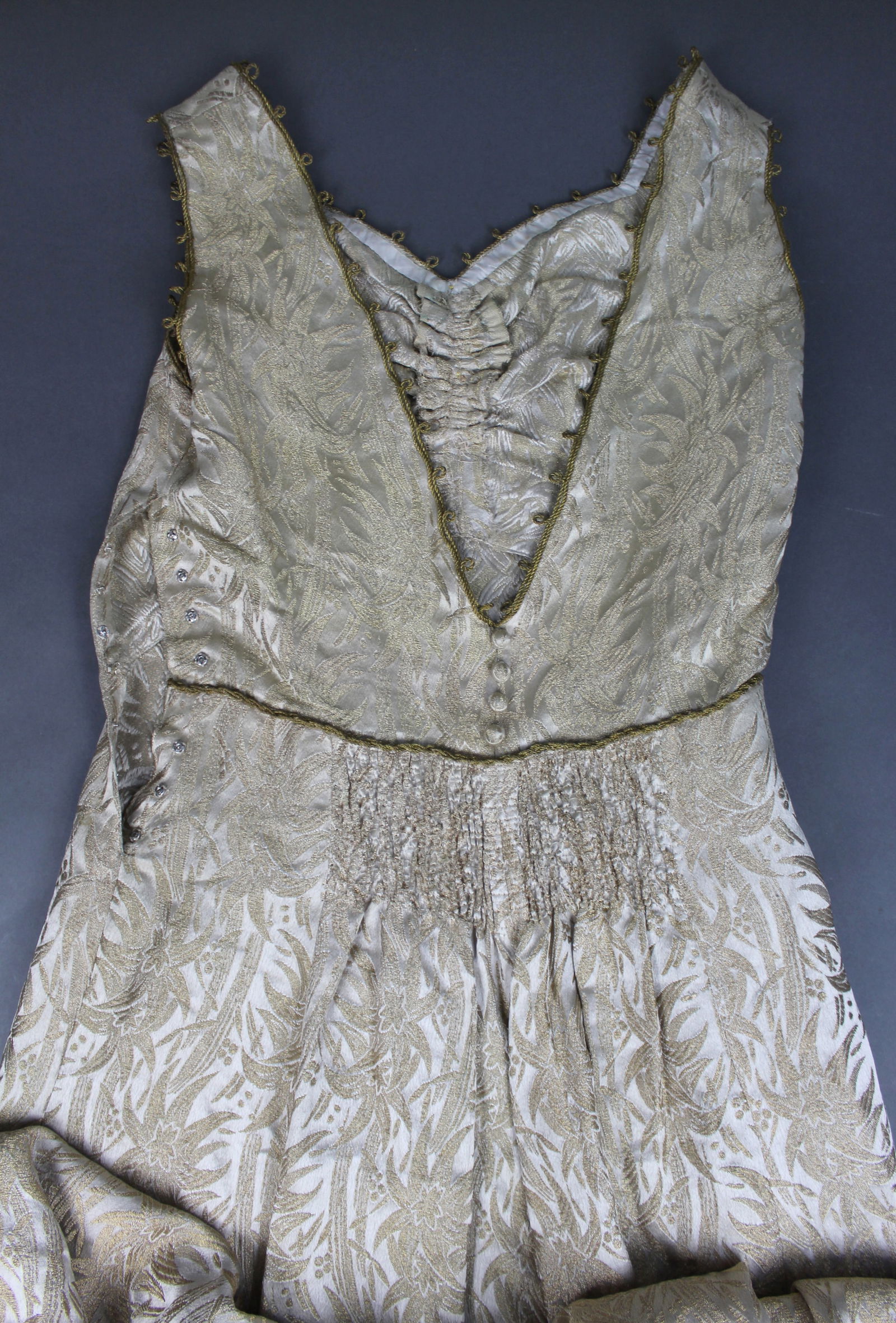 Edwardian Silk Brocade Dress - 6