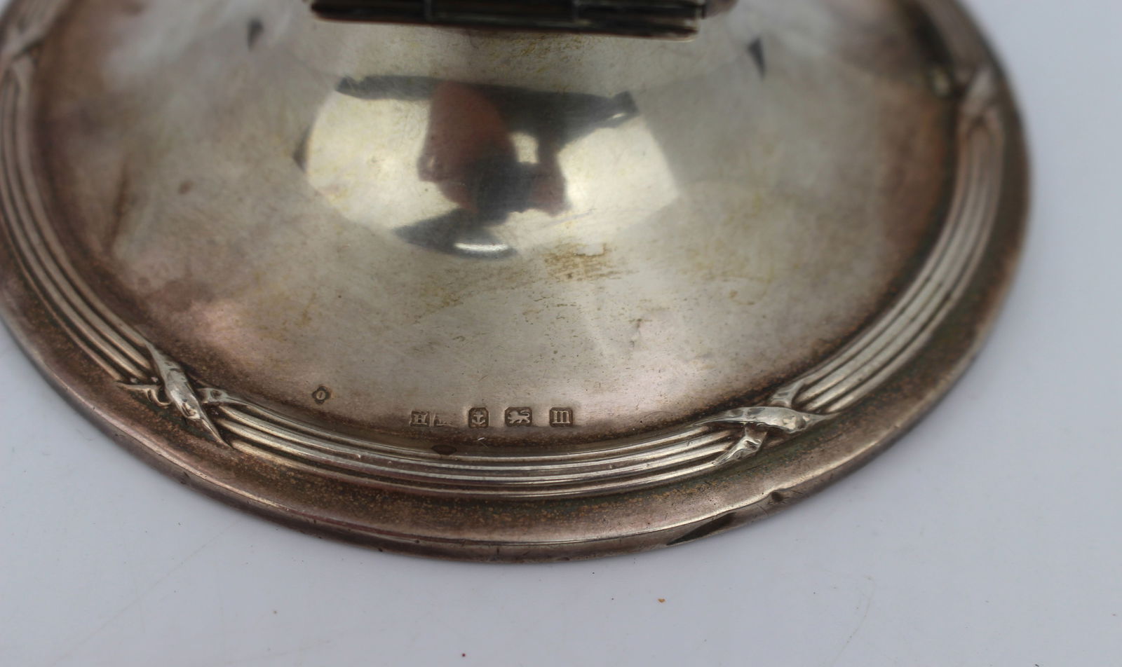 Solid Silver Antique Inkwell - 4