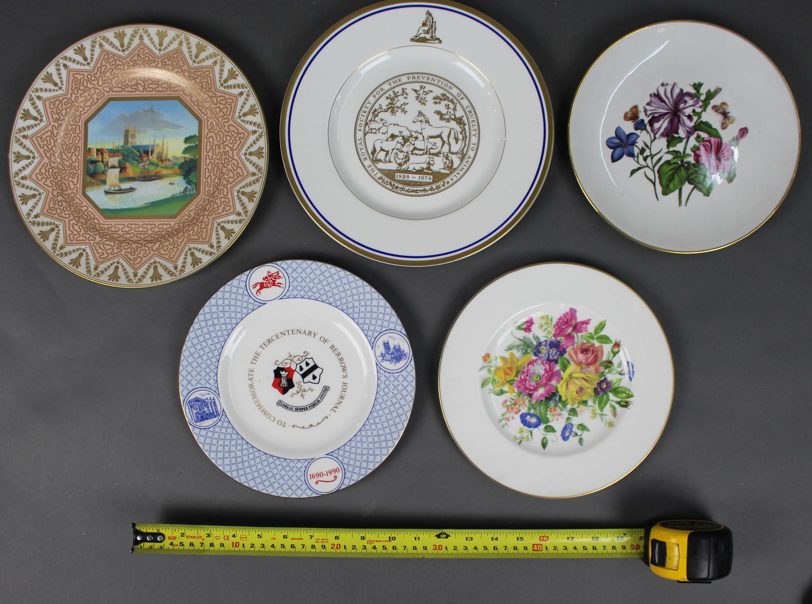 Collection of 5 Royal Worcester Cabinet Plates - 2