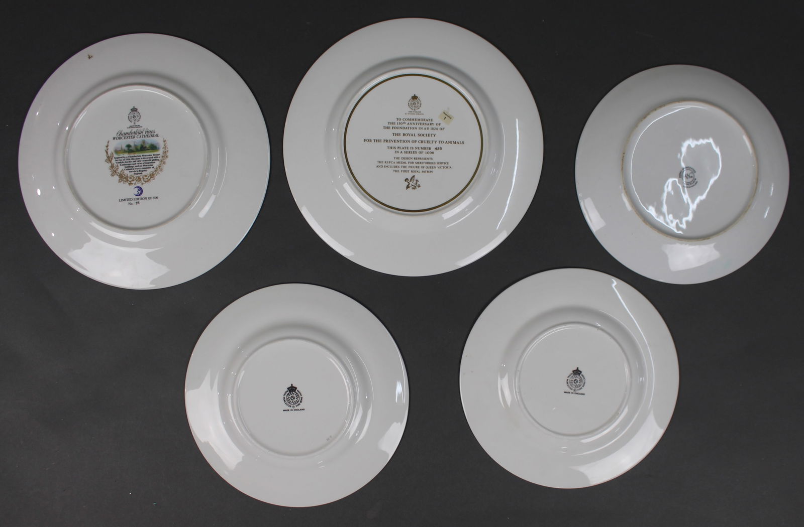 Collection of 5 Royal Worcester Cabinet Plates - 3