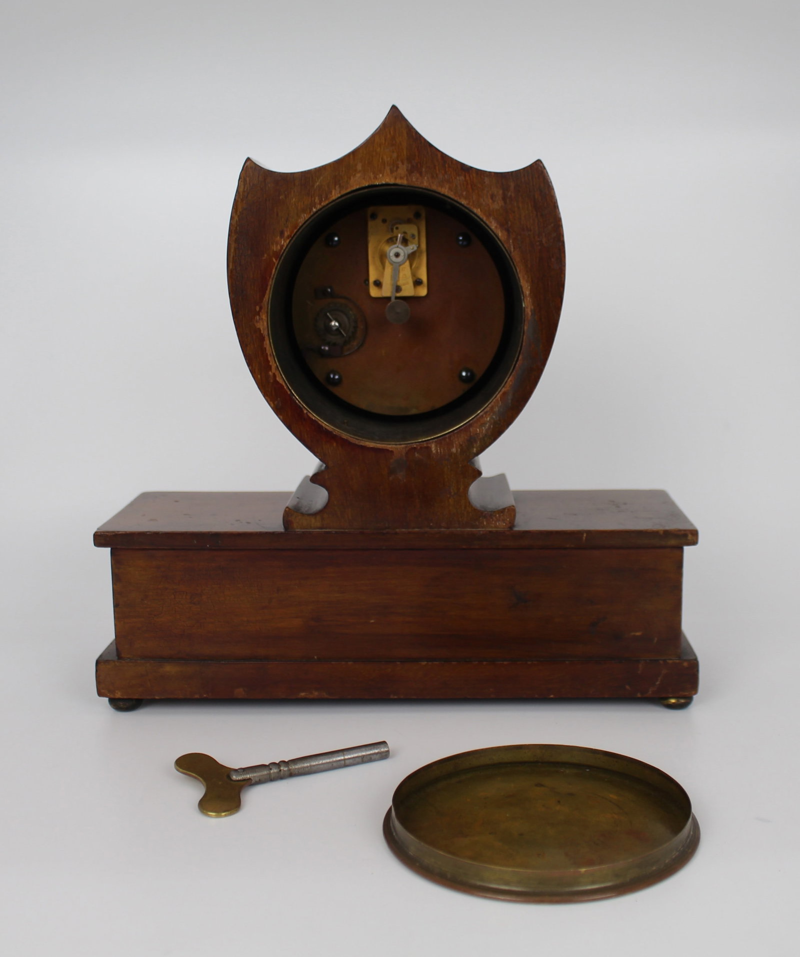 Elegant Inlaid Mahogany Mantel Clock by Wray, Son & Perry c.1900 - 15