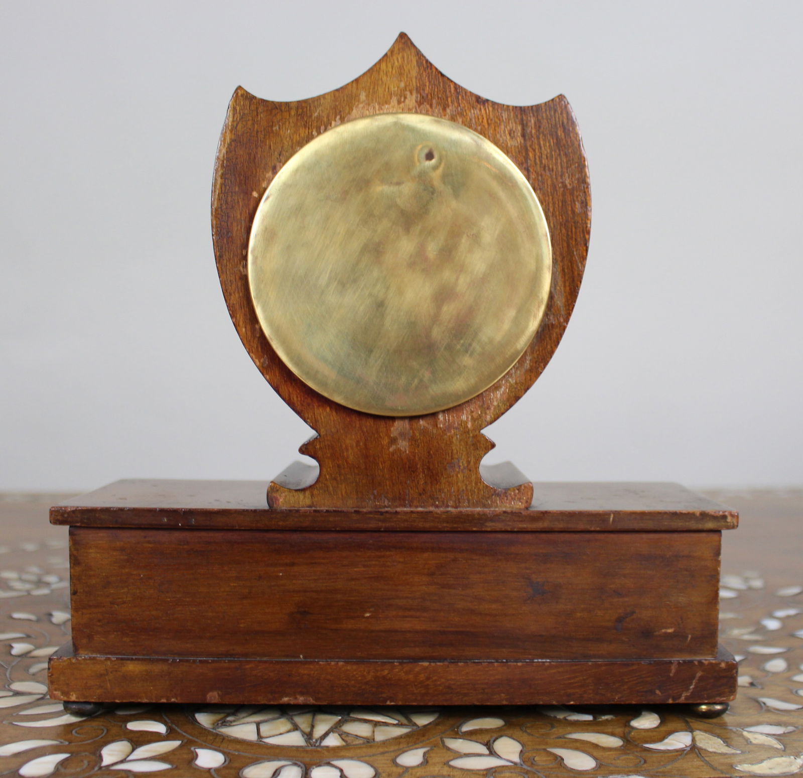 Elegant Inlaid Mahogany Mantel Clock by Wray, Son & Perry c.1900 - 4