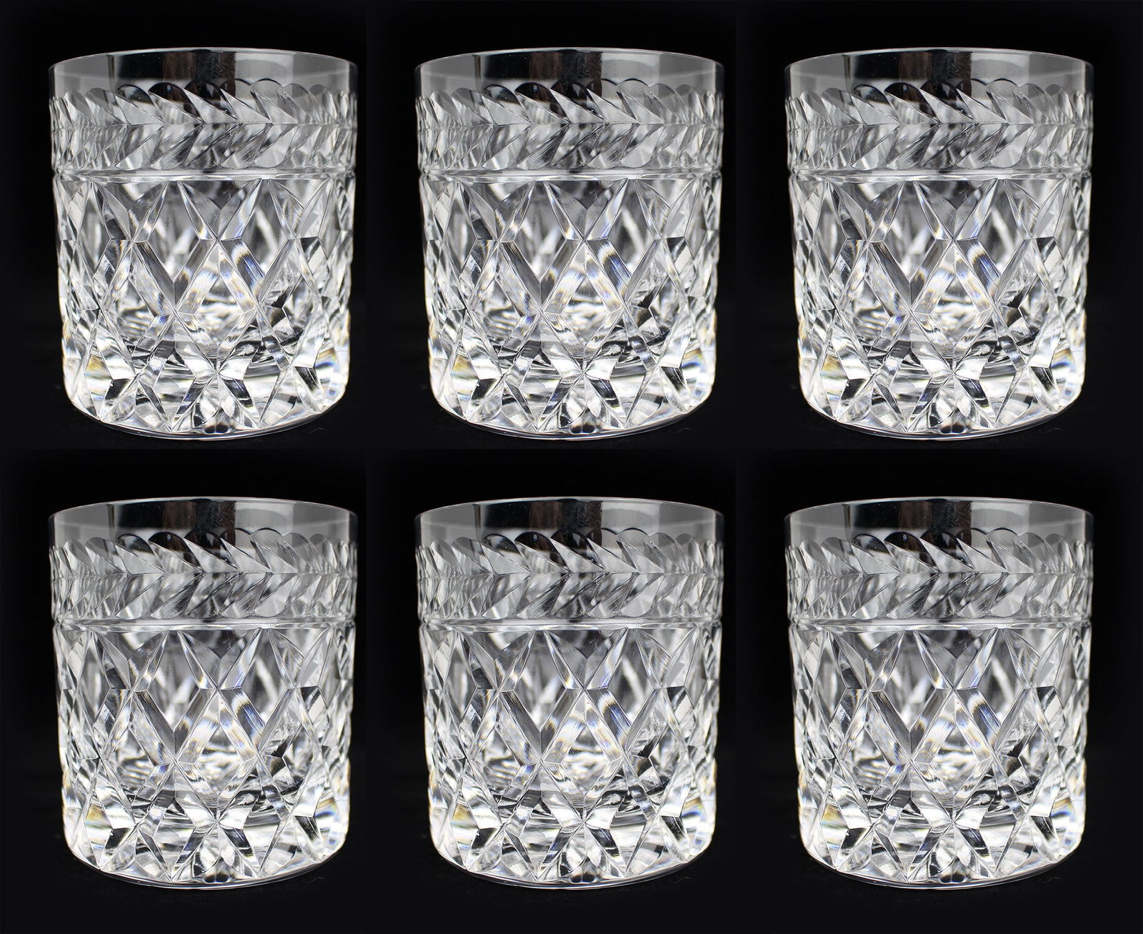 Set of 6 Stuart Cheltenham Cut Glass SmallTumblers: Title: Set of 6 Stuart Cheltenham Cut Glass SmallTumblers Description: Set of 6 Stuart Cheltenham Cut Glass Whisky Tumblers Beautiful set of 6 Stuart Crystal tumblers. Hand crafted in the