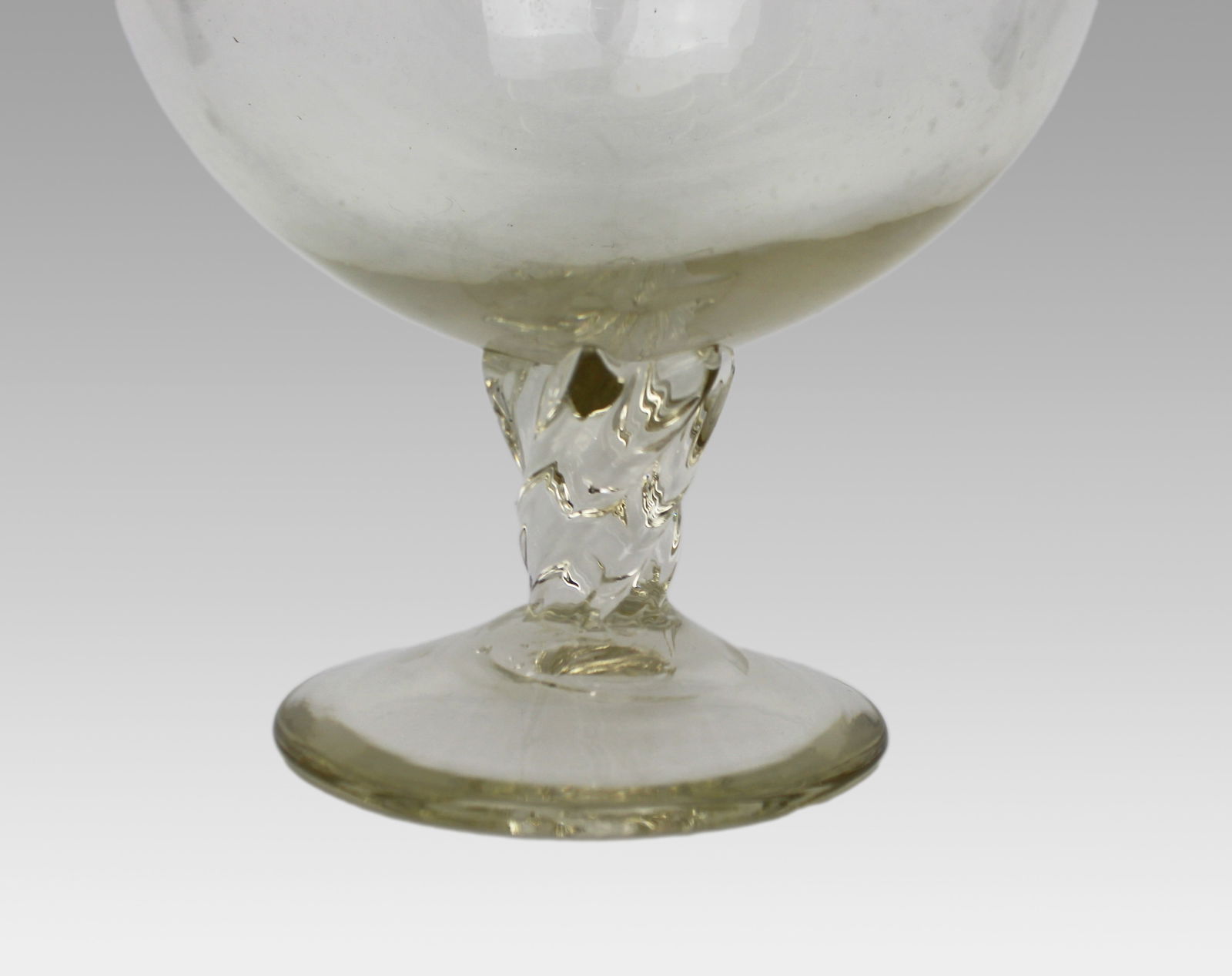 Antique Glass Footed Ewer, Late 19th Century - 5