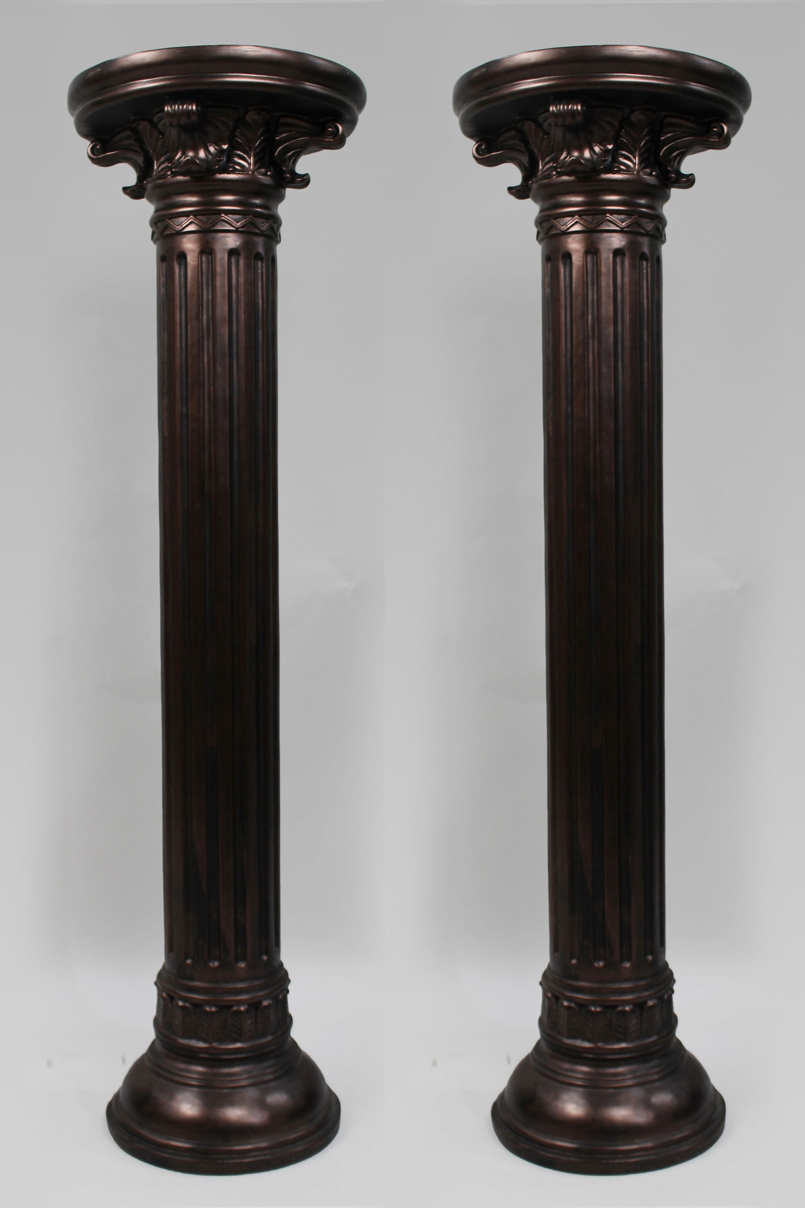 Pair of Decorative Antique Style Corinthian Pedestals (1 of 4)