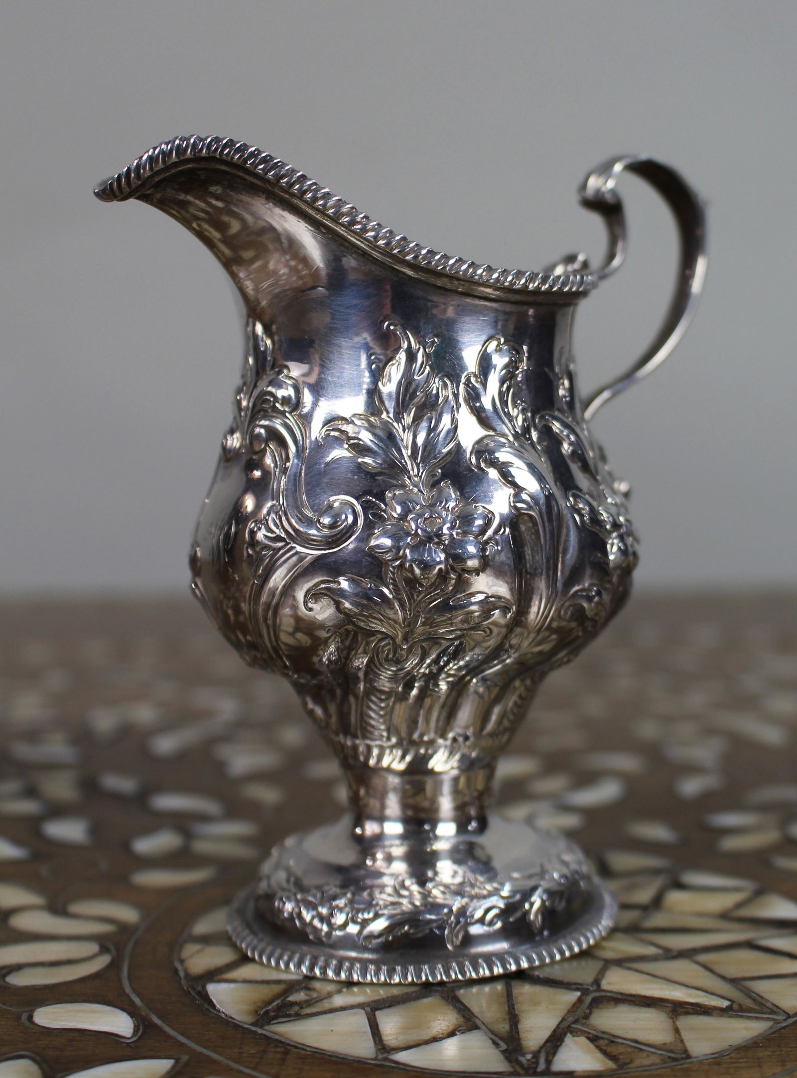 Fine Solid Silver Cream Jug London 1759 - 3