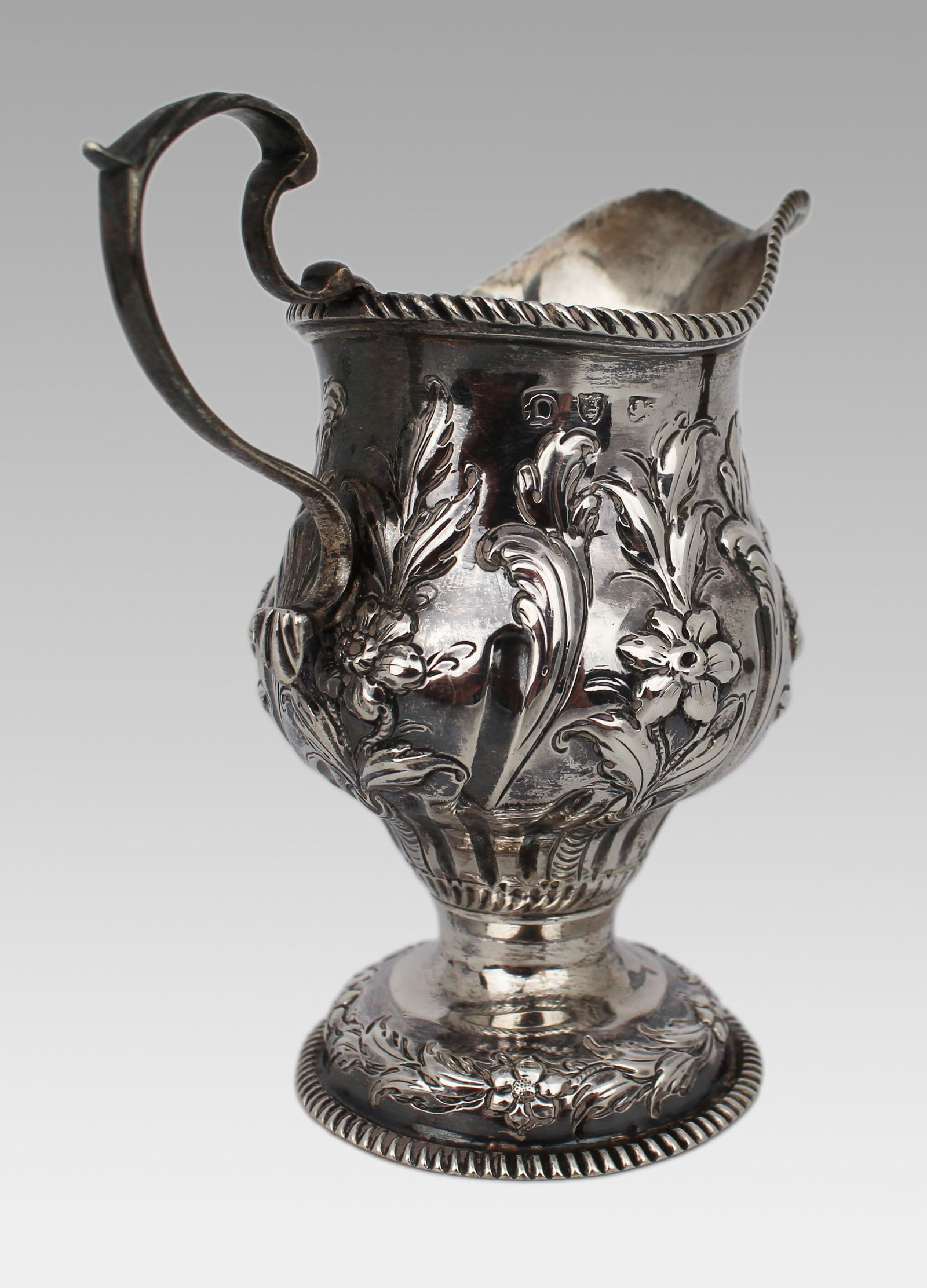 Fine Solid Silver Cream Jug London 1759 - 9