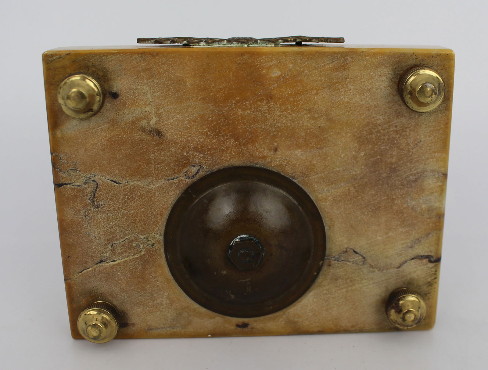 Siena Marble and Ormolu Inkwell, c.1900 - 12