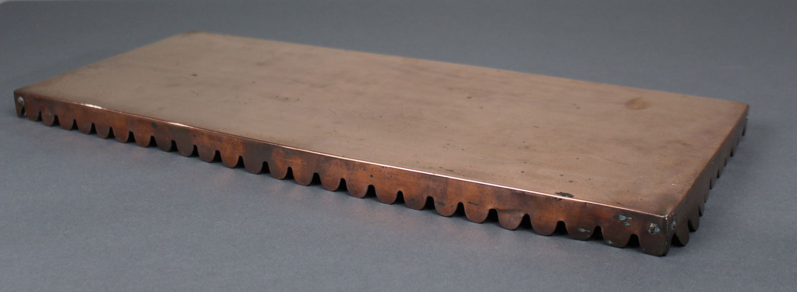 Georgian Copper Hearth Plate with Scalloped Edge, c.1800 - 3