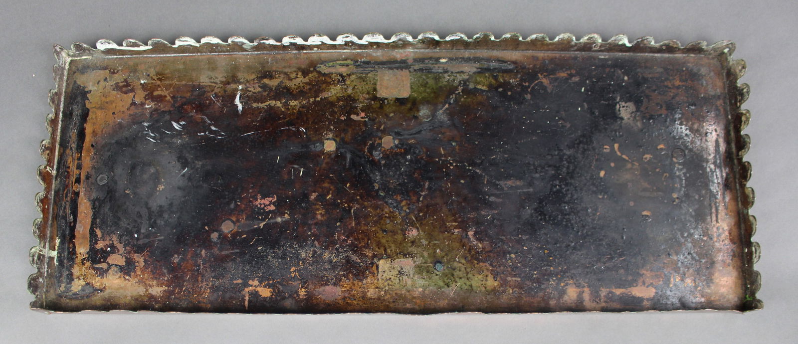 Georgian Copper Hearth Plate with Scalloped Edge, c.1800 - 4