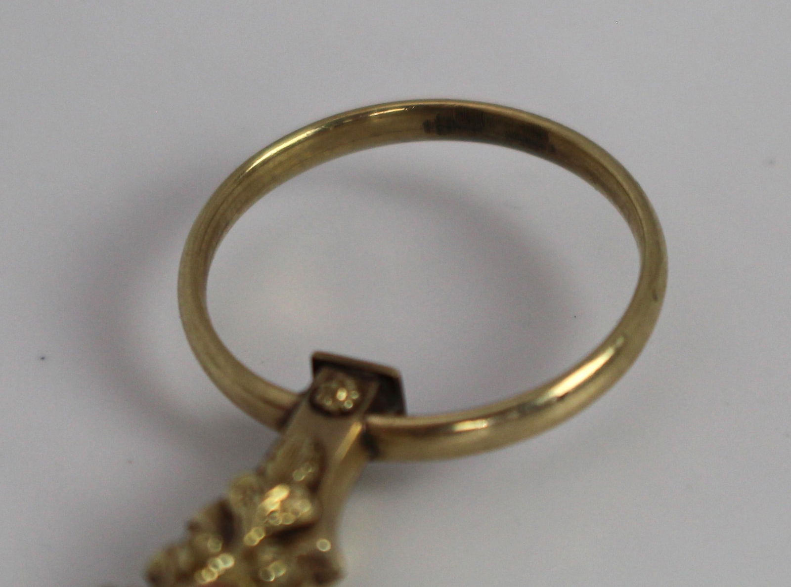 Antique French 18ct Gold Lorgnette Magnifying Glass - 4