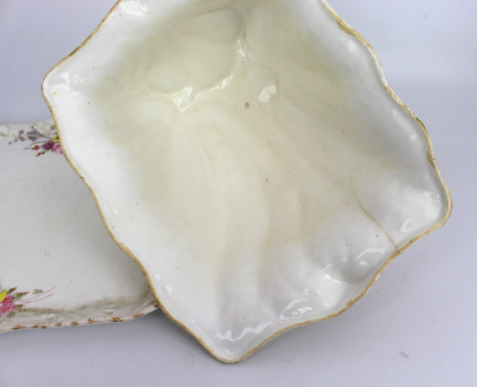 Antique Staffordshire Cheese Dish - 3