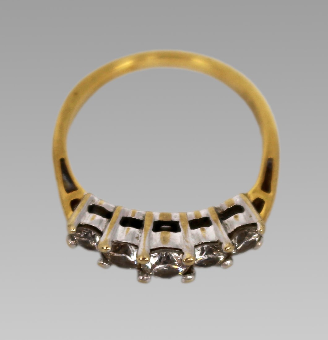 18ct Yellow Gold Diamond Five-Stone Ring – 0.75 Carat - 6
