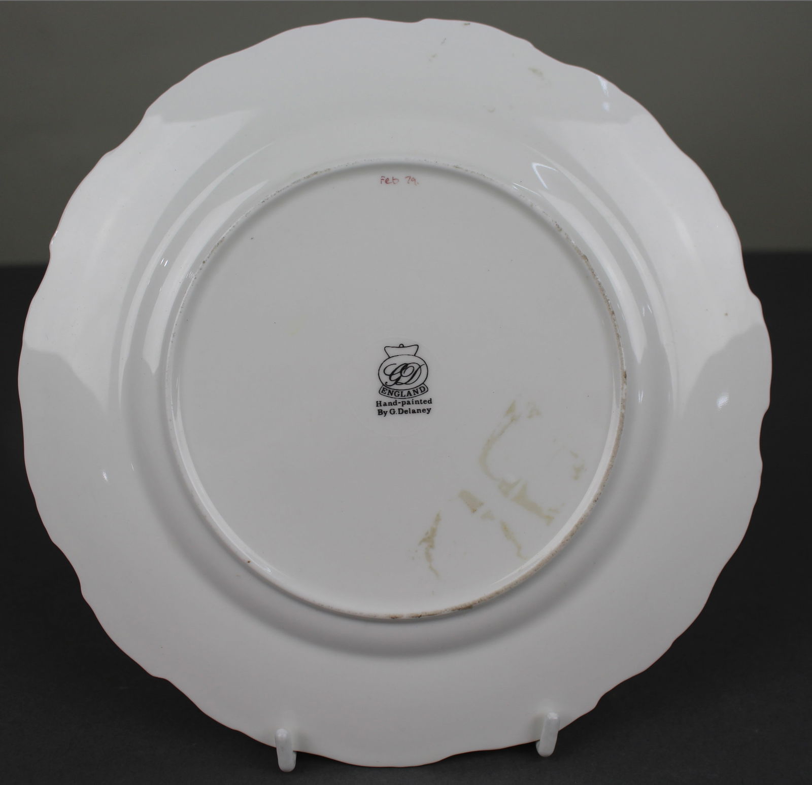 Hand Painted Worcester Fallen Fruit Plate by Delaney - 4