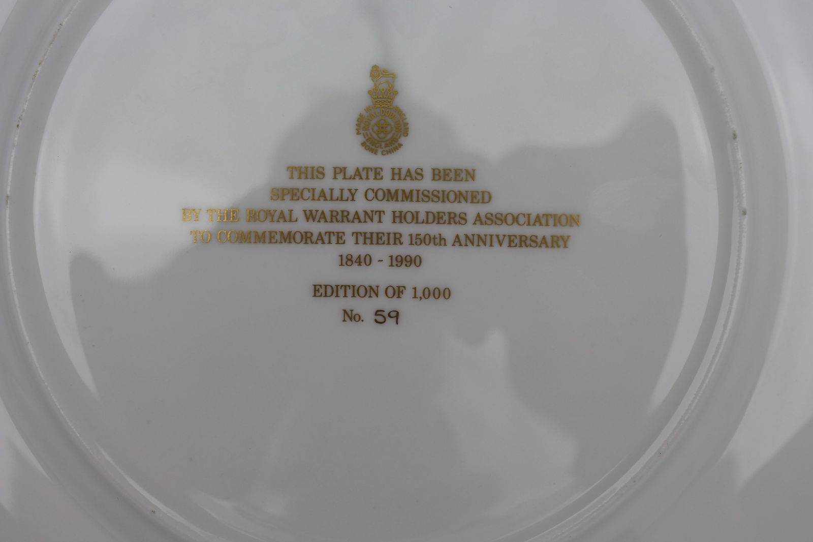 Royal Worcester Royal Warrant Cabinet Plate - 4