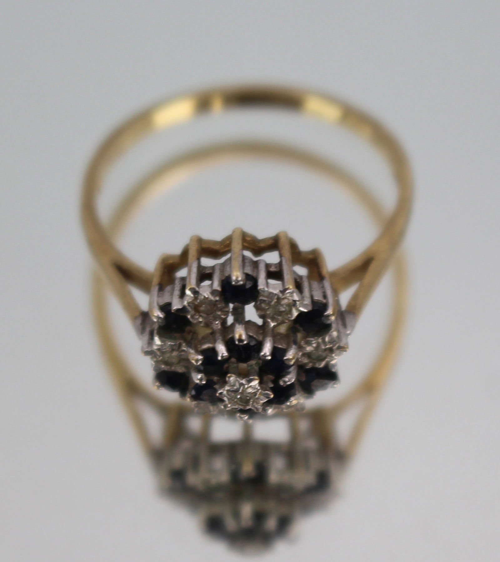 Vintage Sapphire & Diamond Ring - 4