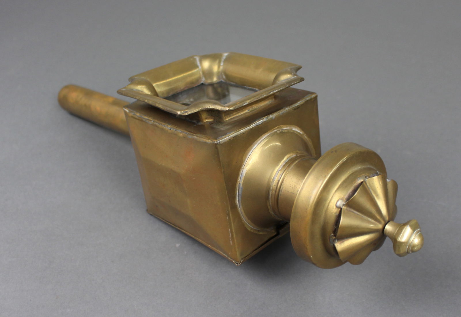 Antique Brass Horse Carriage Lantern - 3