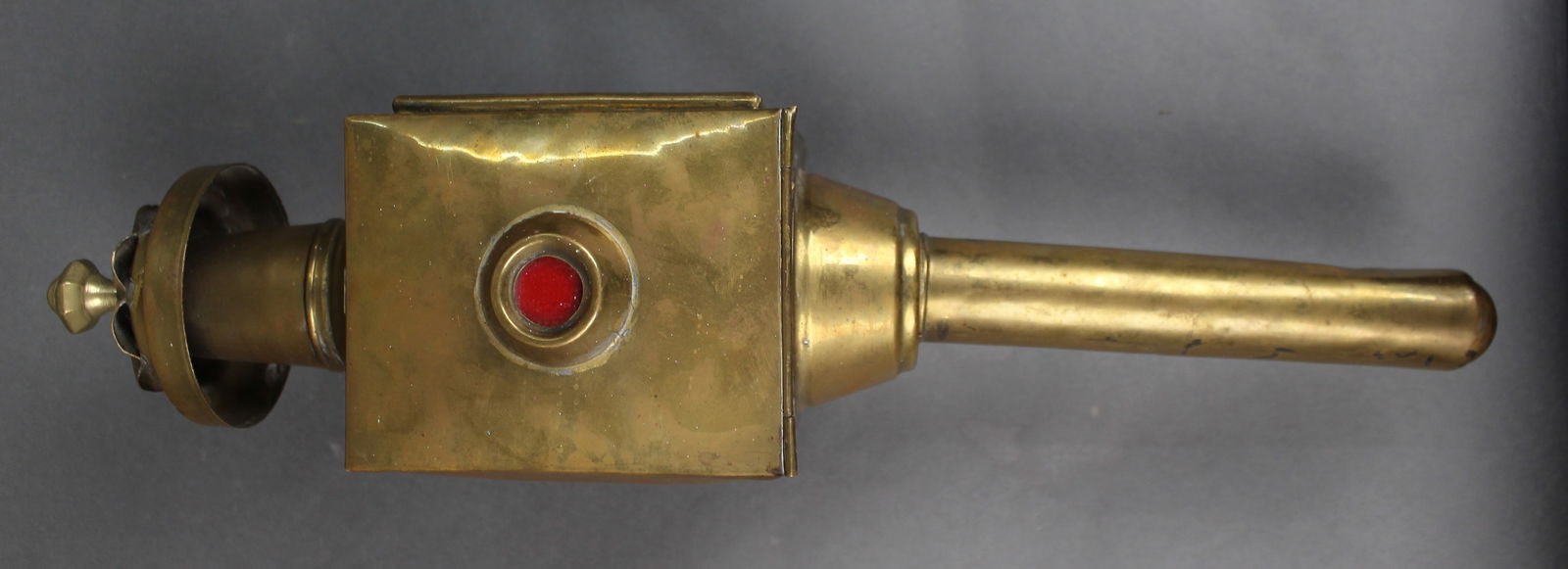 Antique Brass Horse Carriage Lantern - 4