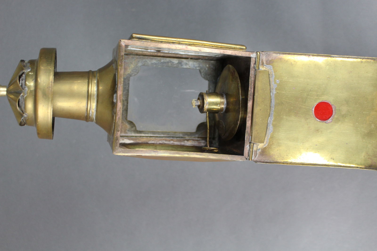 Antique Brass Horse Carriage Lantern - 5