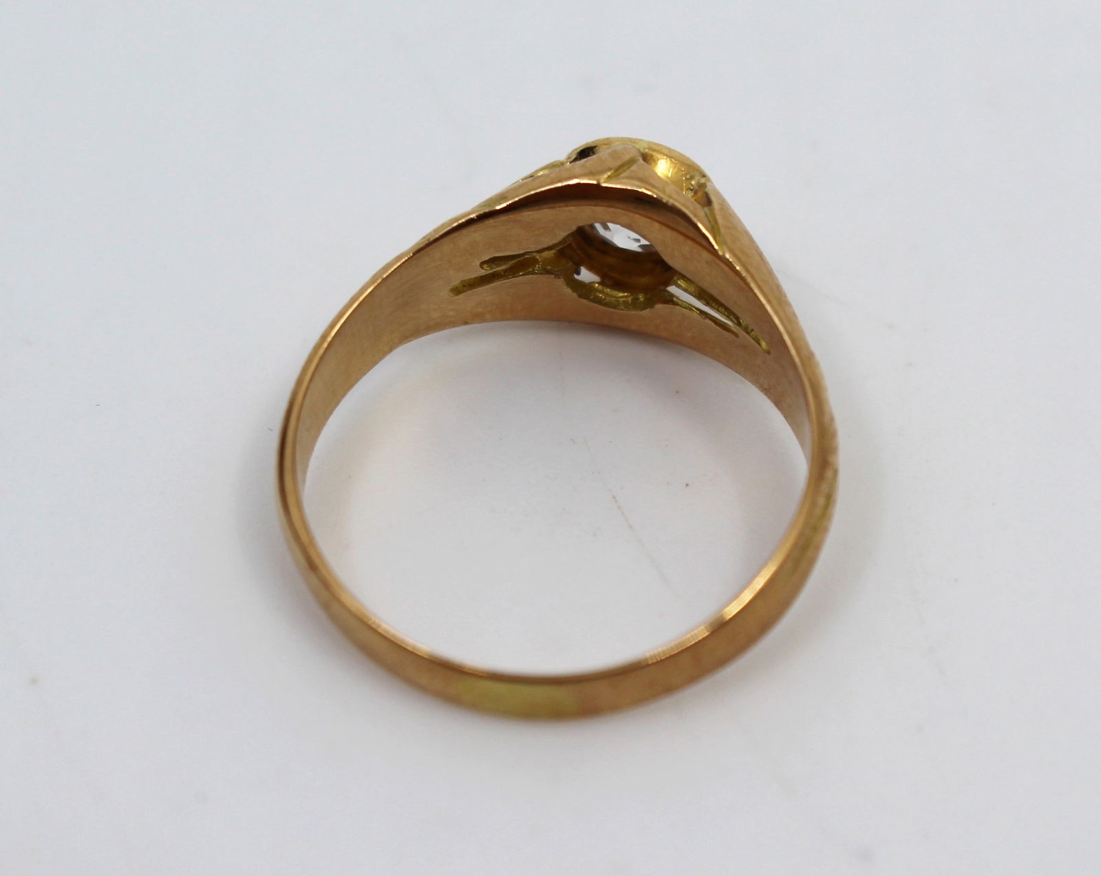 Antique Diamond Rose Gold Ring – Early 20th Century - 4