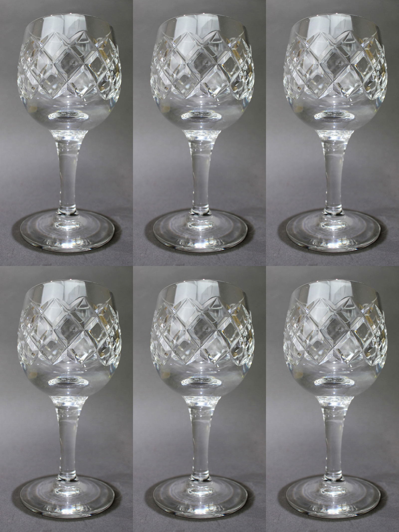 Set of 6 Tudor Crystal ""Bosworth"" Wine Glasses (1 of 2)