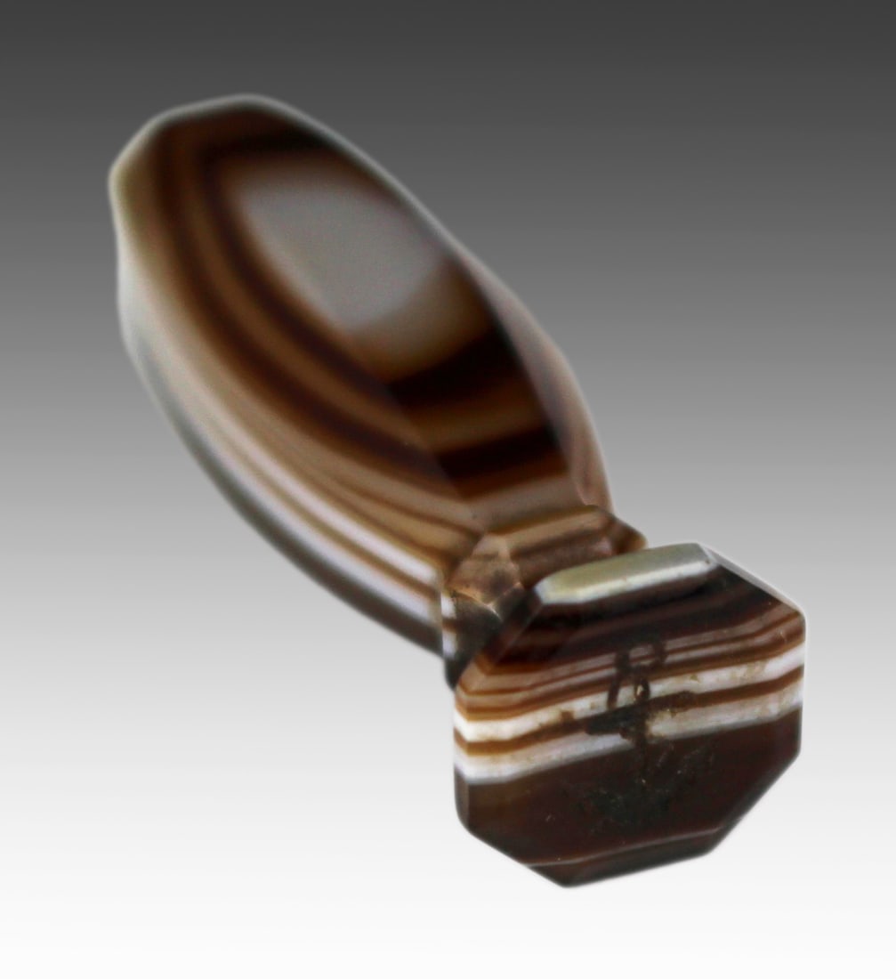 19th Century Banded Agate Desk Seal - 3