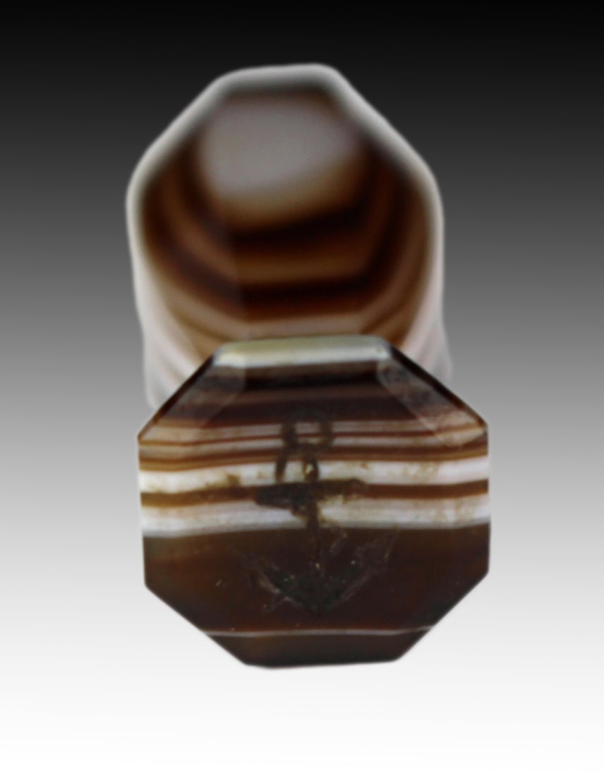 19th Century Banded Agate Desk Seal - 4