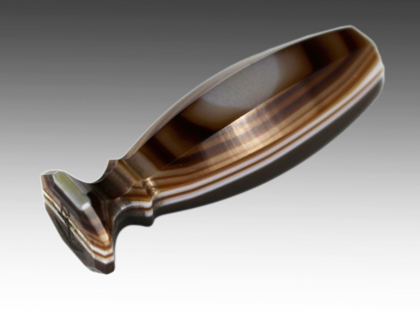 19th Century Banded Agate Desk Seal - 5