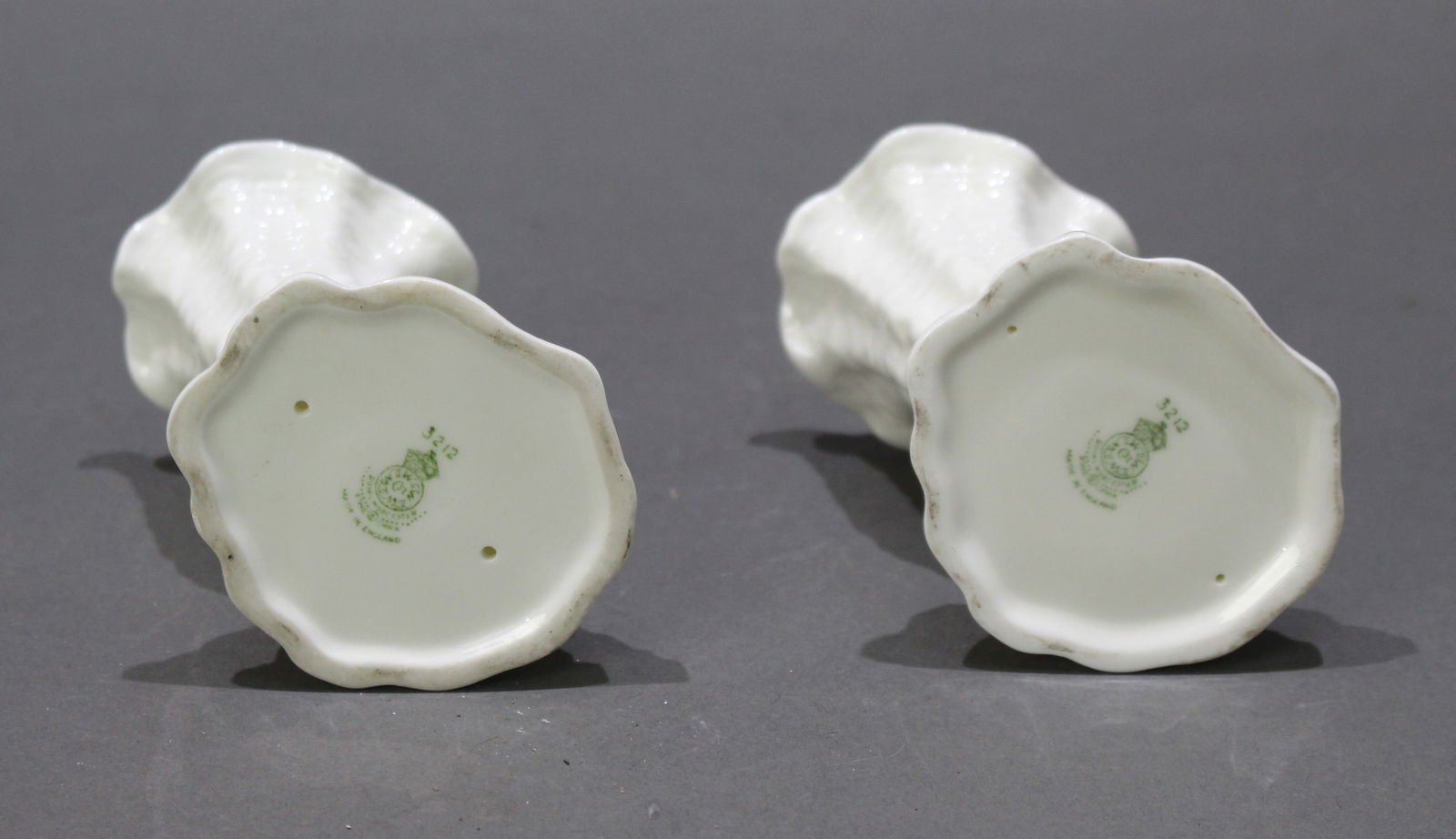 Pair of Royal Worcester Cornucopia Bud Vases 3212 1960 - 5