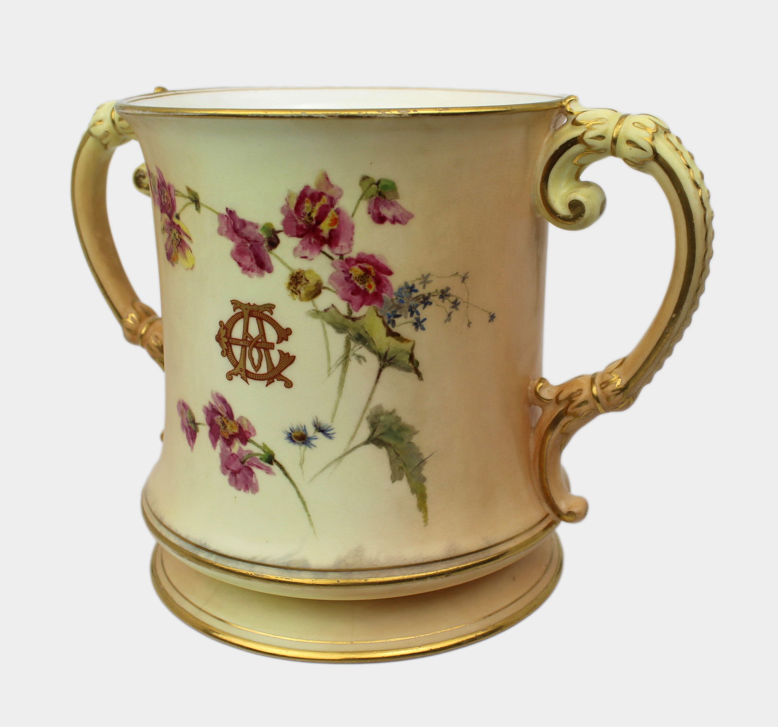 Large Royal Worcester Loving Cup Worcester Cathedral c.1902 - 13