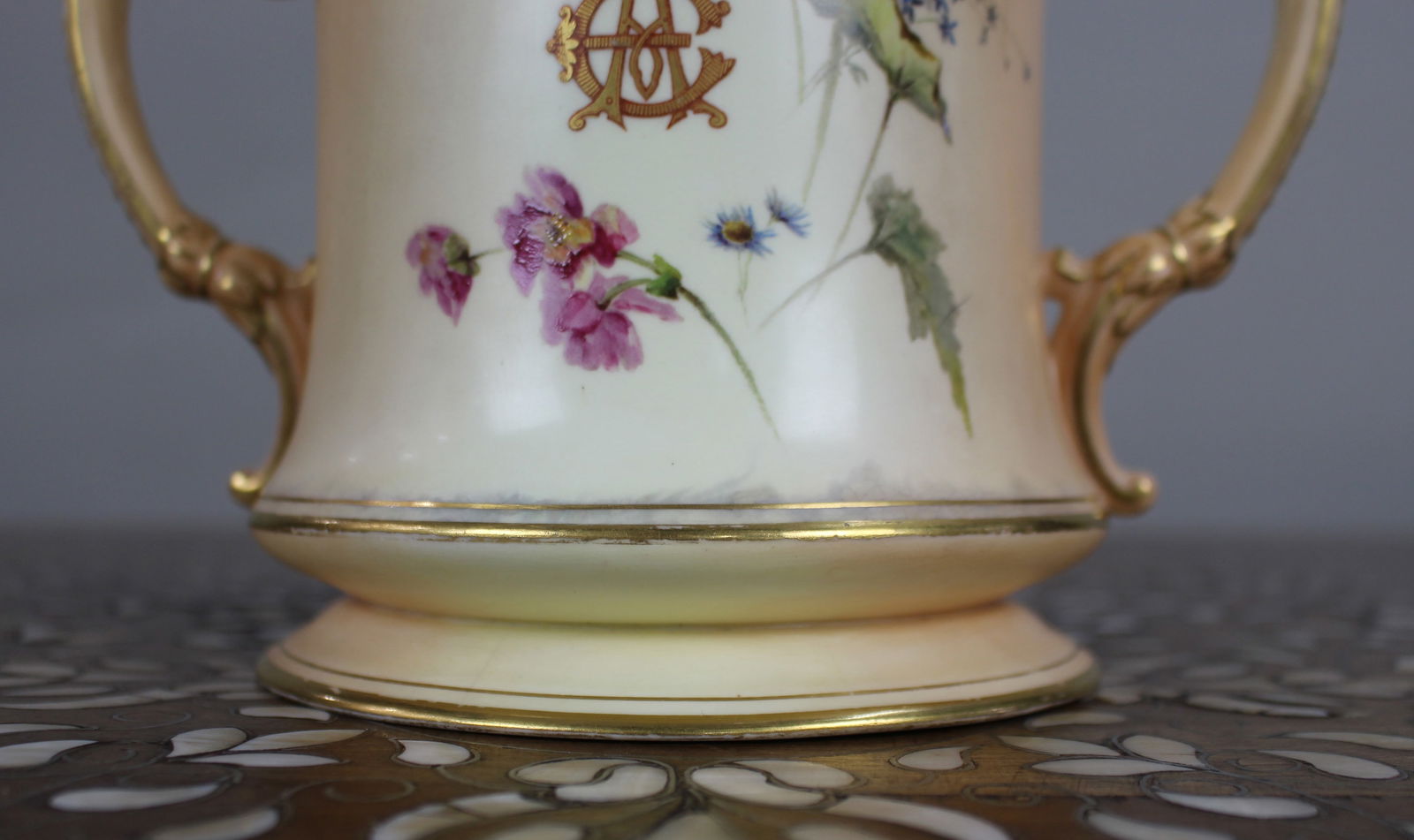 Large Royal Worcester Loving Cup Worcester Cathedral c.1902 - 7